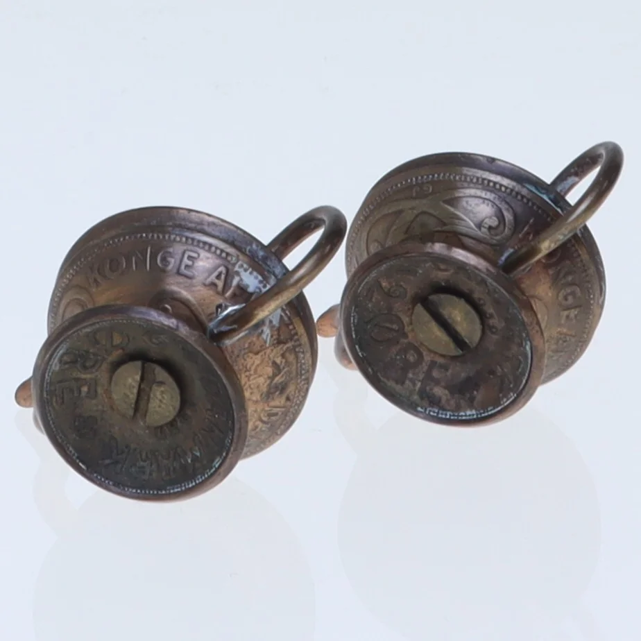 Pyntetekander lavet af mønter (str. 4 x 2 cm)