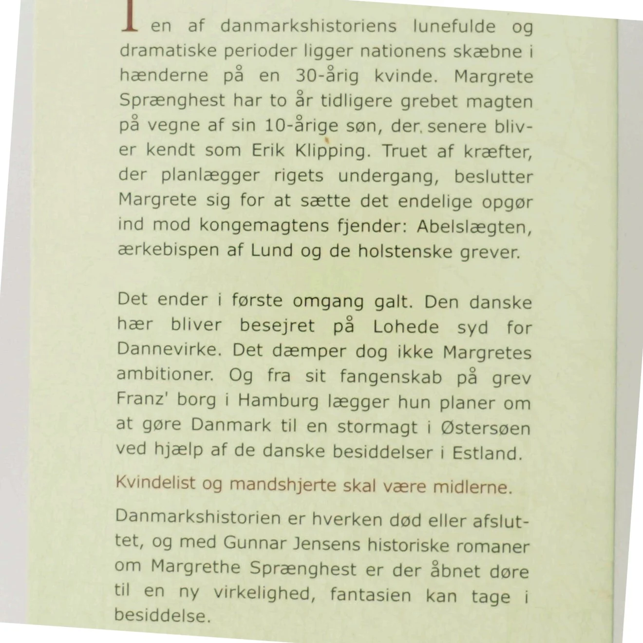 Fruen til Estland : historisk roman om Margrete Sprænghest af Danmark af Gunnar Jensen (f. 1929) (Bog)