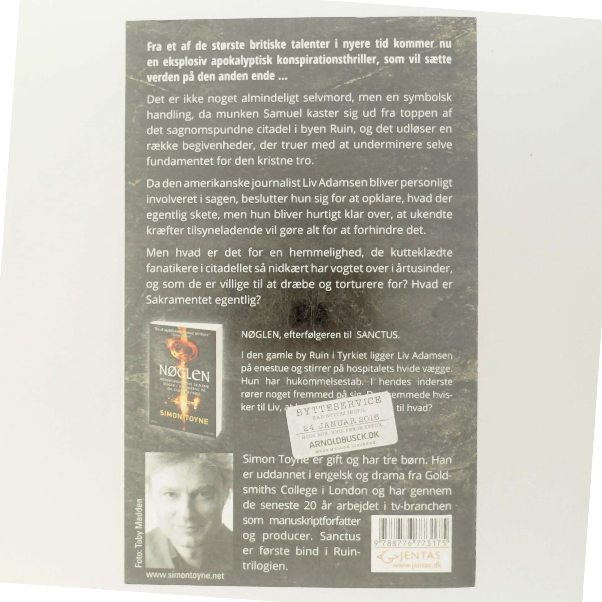 Sanctus, Simon Toyne