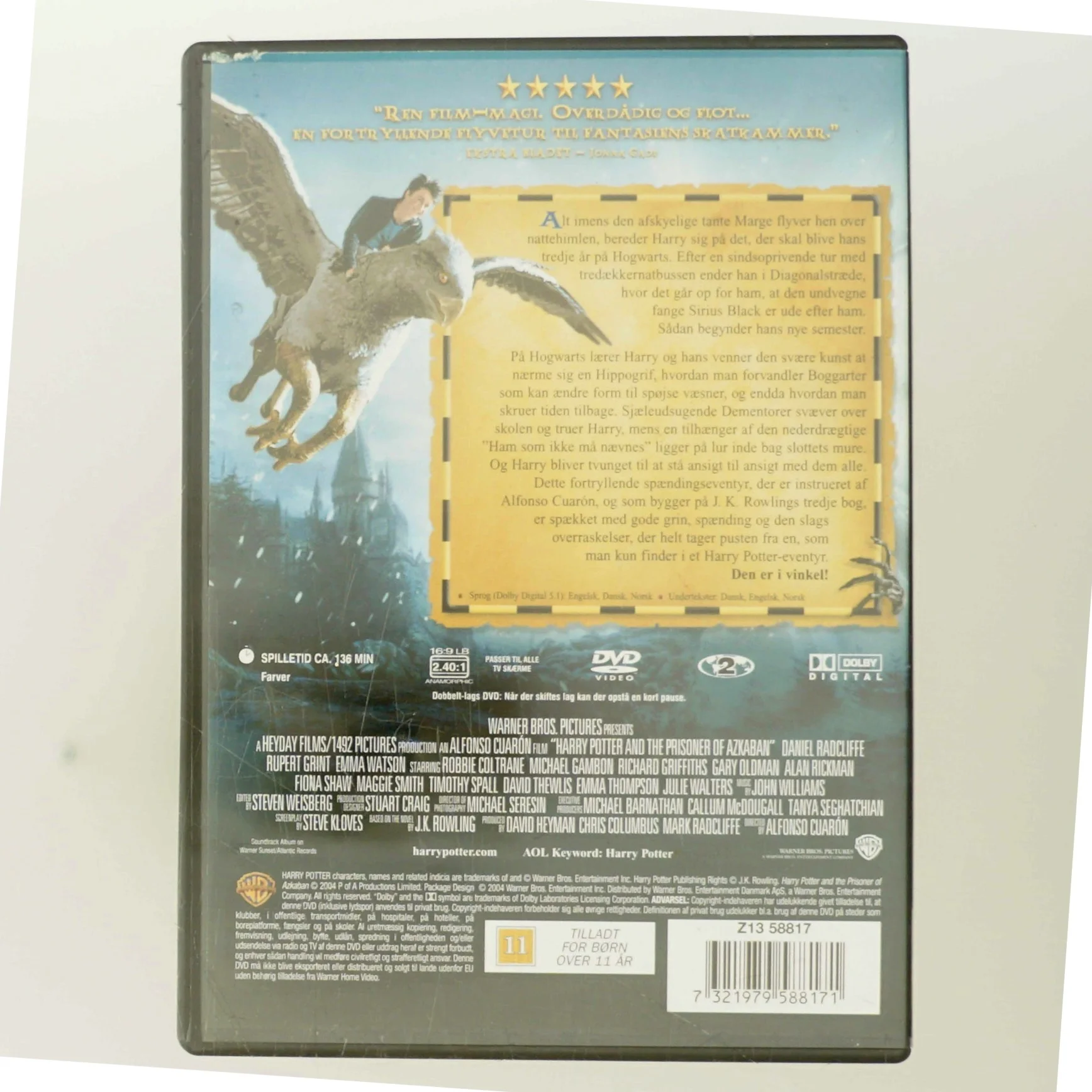 Fangen fra Azkaban (3) med Daniel Radcliffe (DVD)