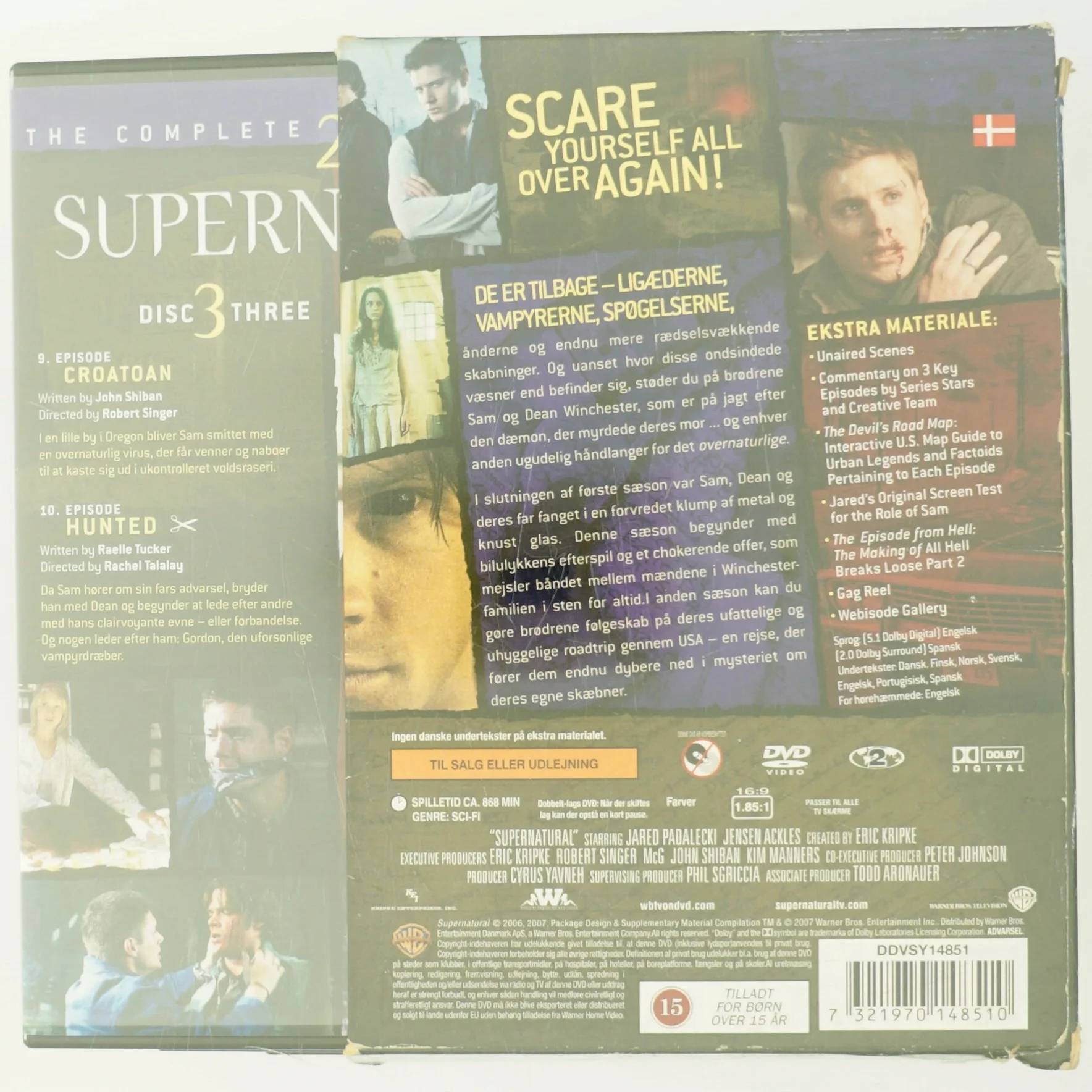 Supernatural: The Complete Second Season med Jared Padalecki (DVD)