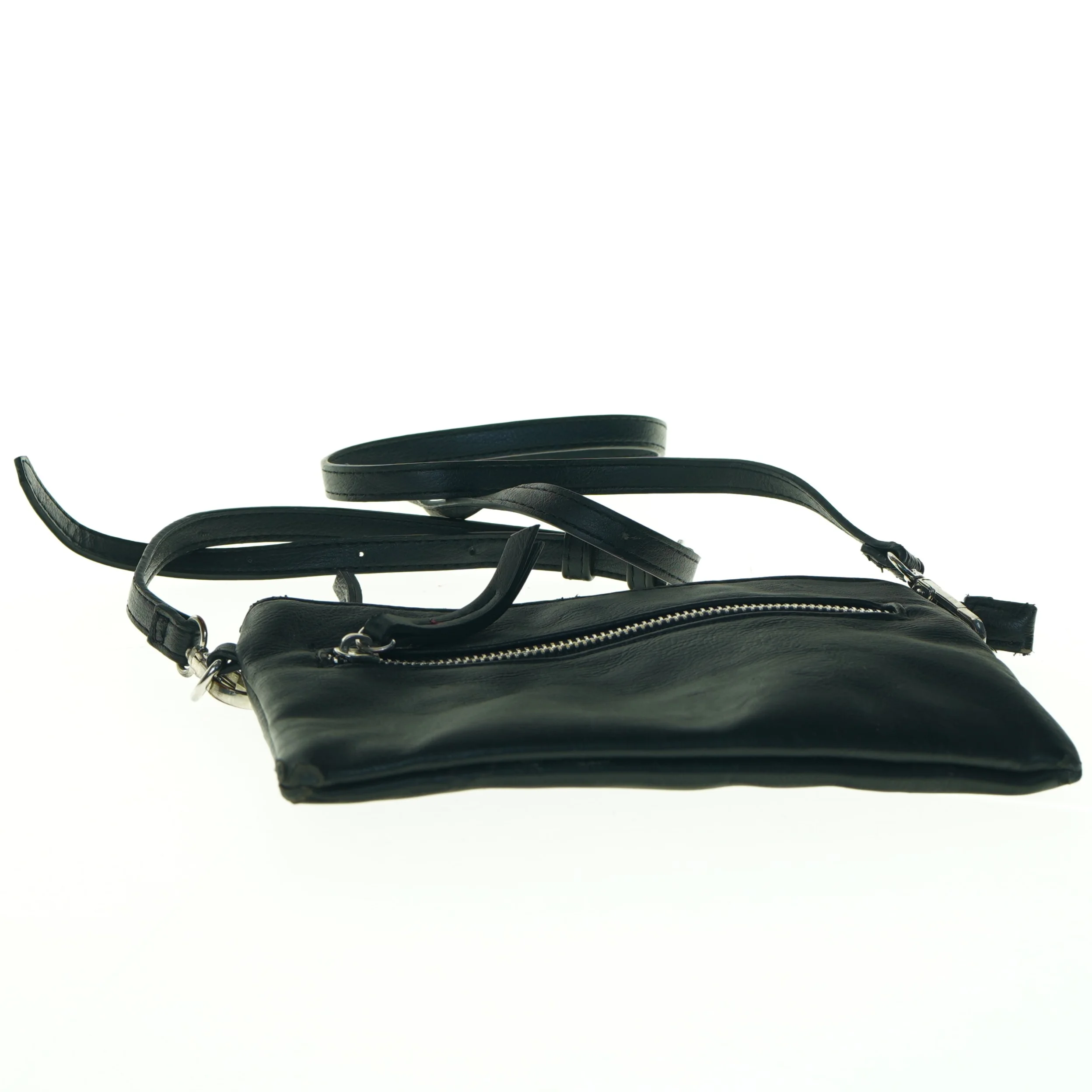 Sort skuldertaske (str. 21 x 14 cm)