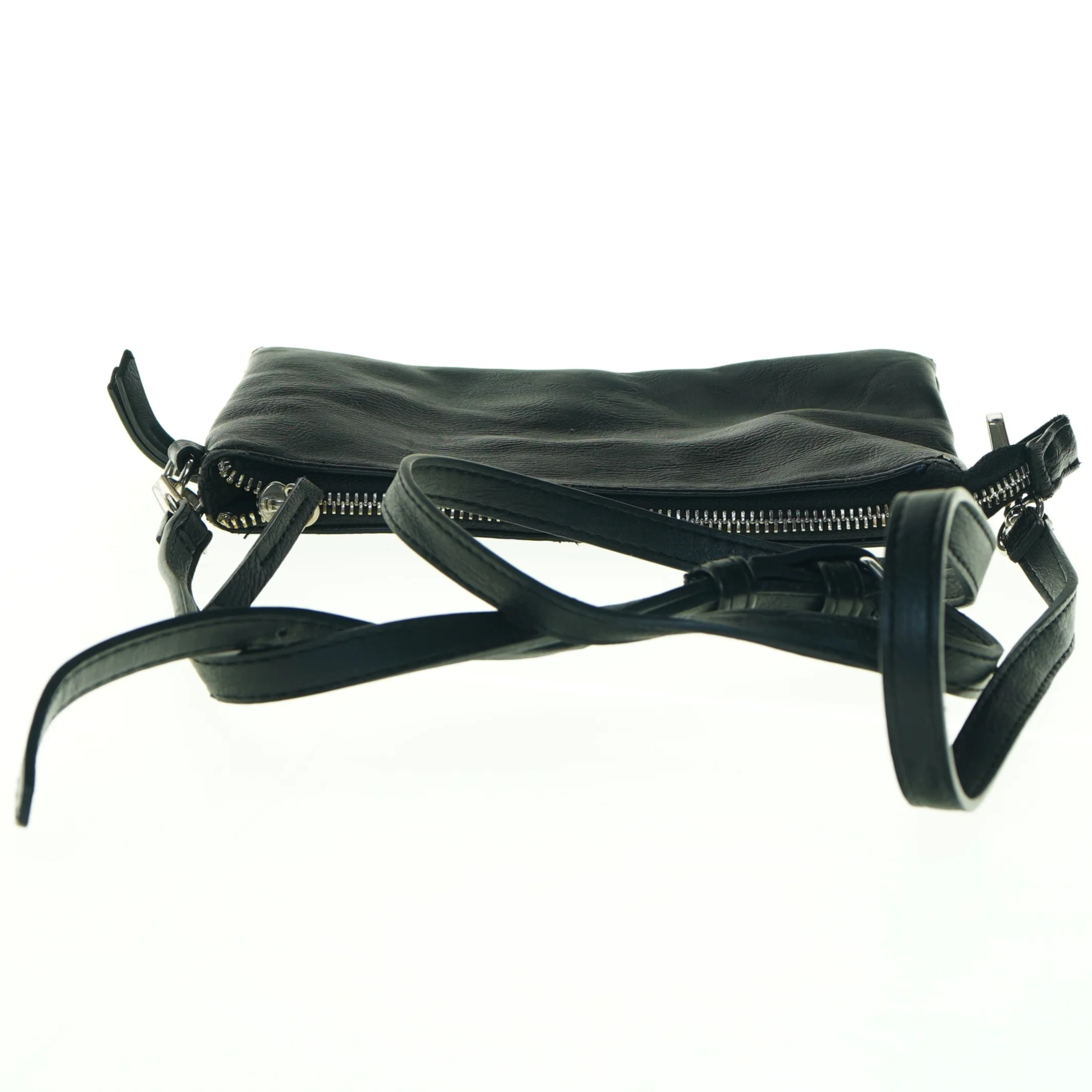 Sort skuldertaske (str. 21 x 14 cm)