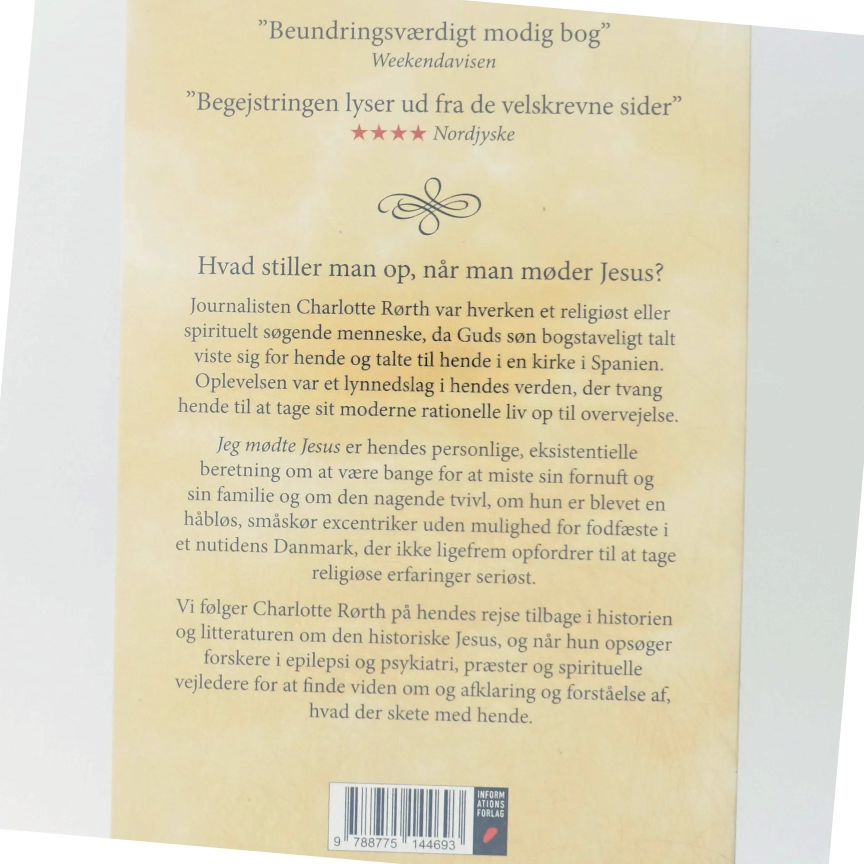 Jeg mødte Jesus : bekendelser fra en modvilligt troende af Charlotte Rørth (Bog)