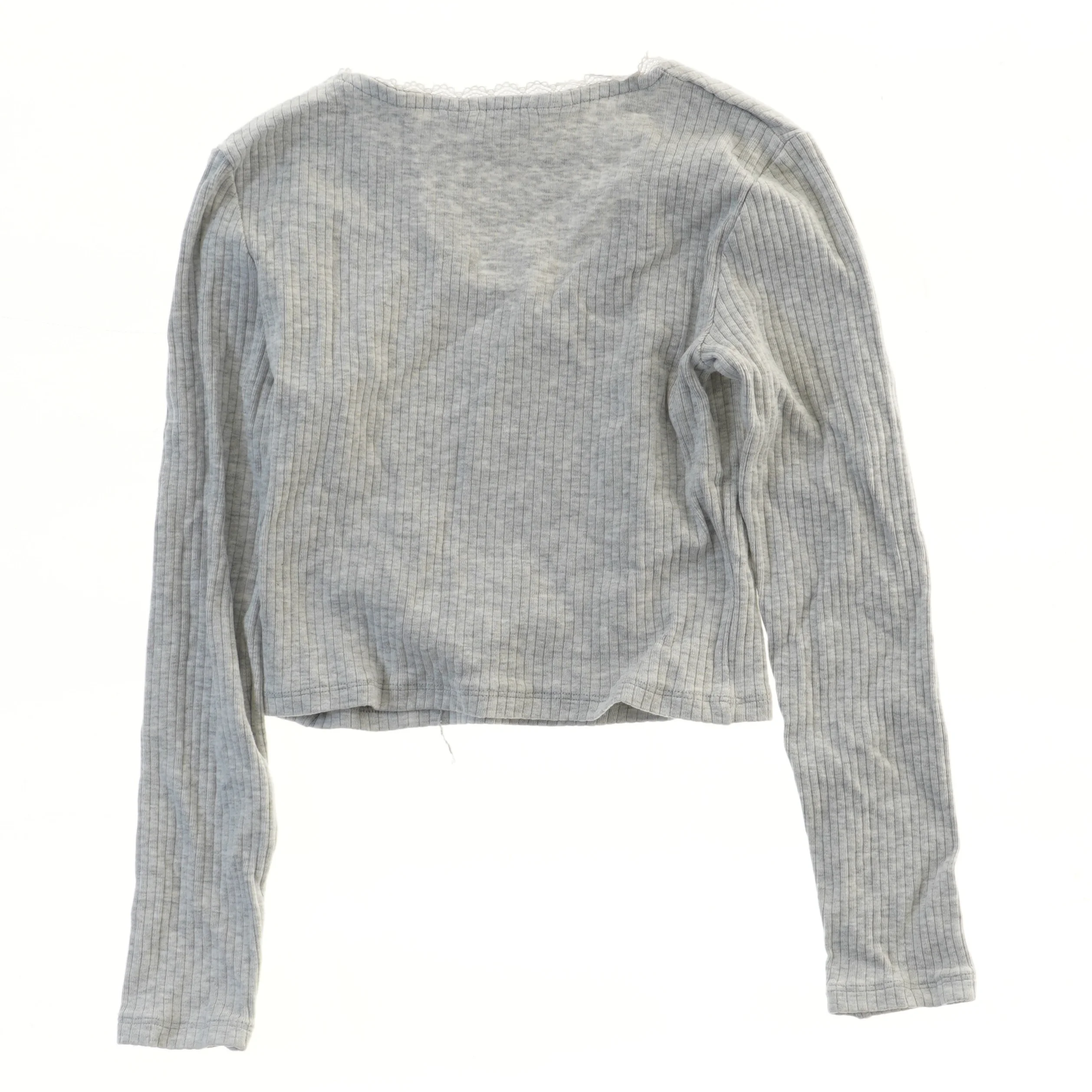 Langærmet stribet bluse fra H&M (str. 134)