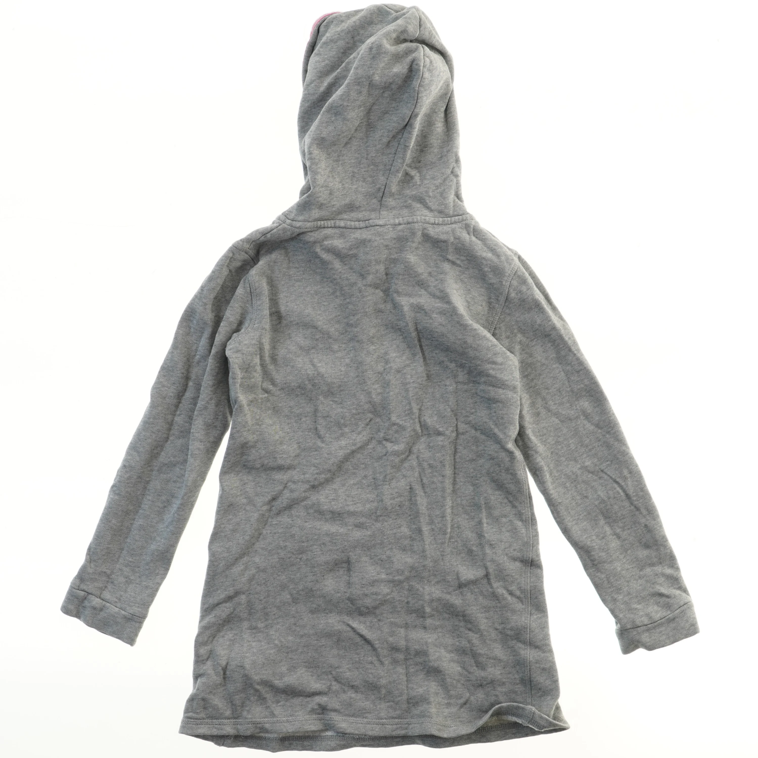 Grå hættetrøje med tal 58 (str. 128)