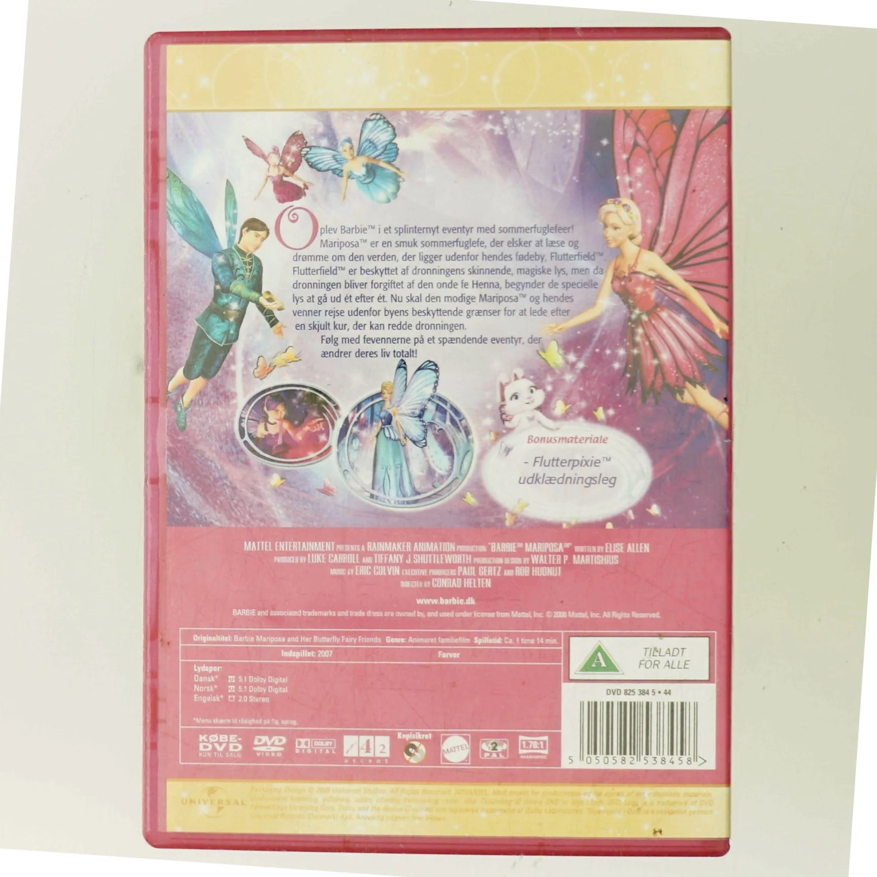 Barbie - Mariposa og Hendes Sommerfugle-fe-venner med Chiara Zanni (DVD)