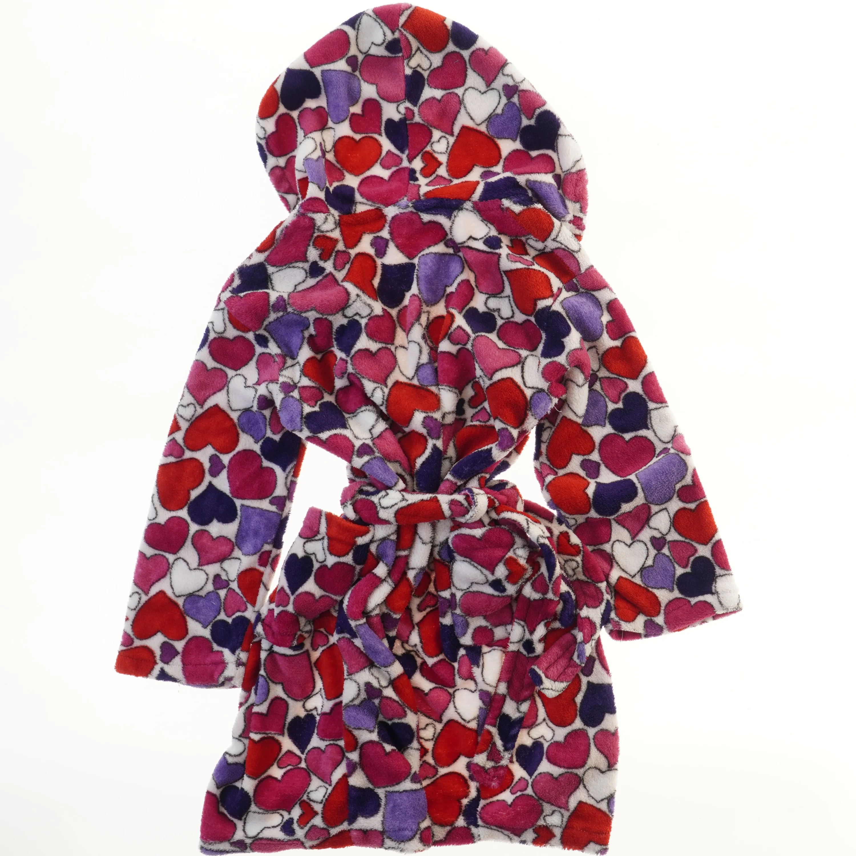 Børnebadekåbe med hjerteprint fra Kids (str.  116-128 )