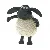 Figur af Shaun the Sheep (str. 10 cm)