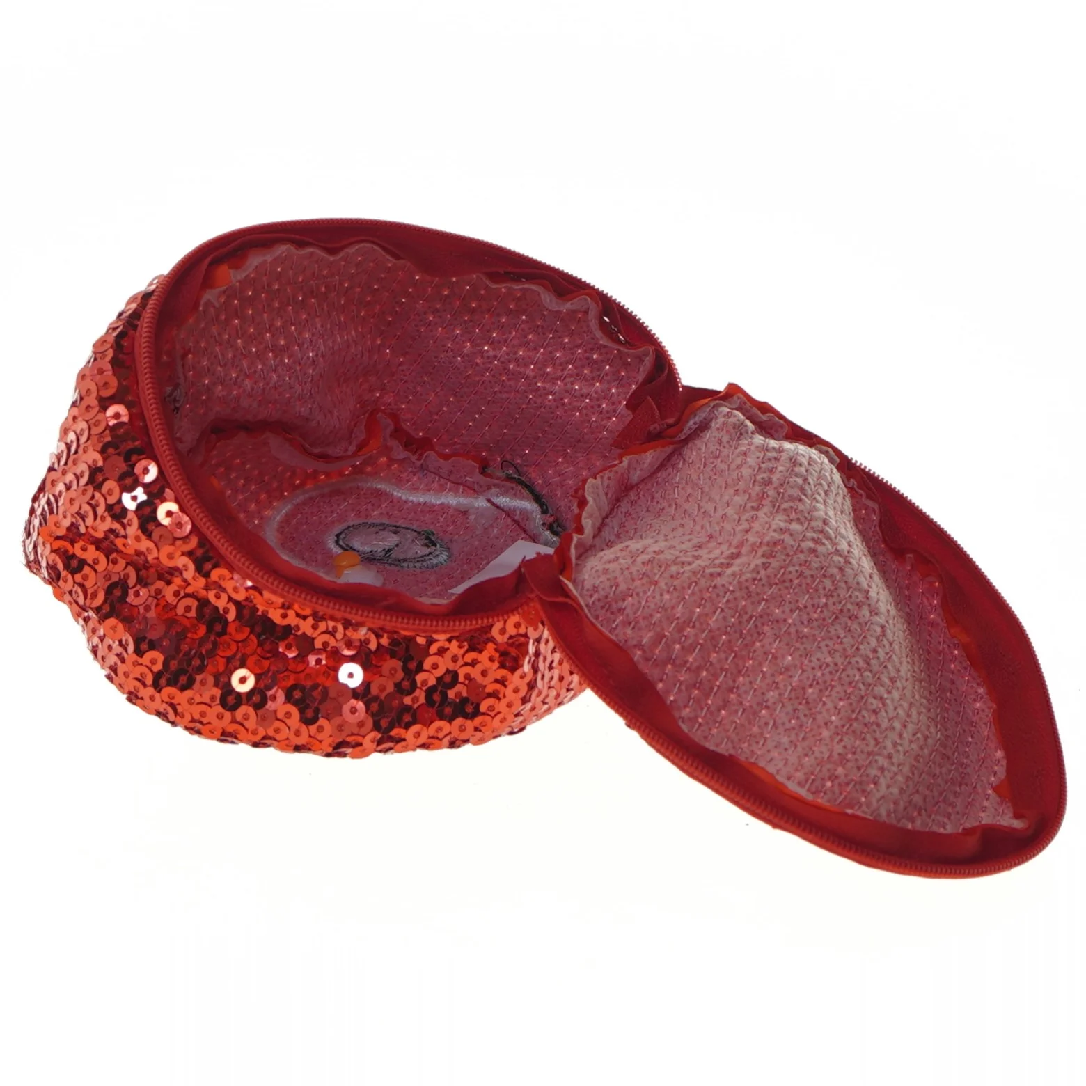 Glitrende ugle pung (str. Ø 14x9,5 cm)