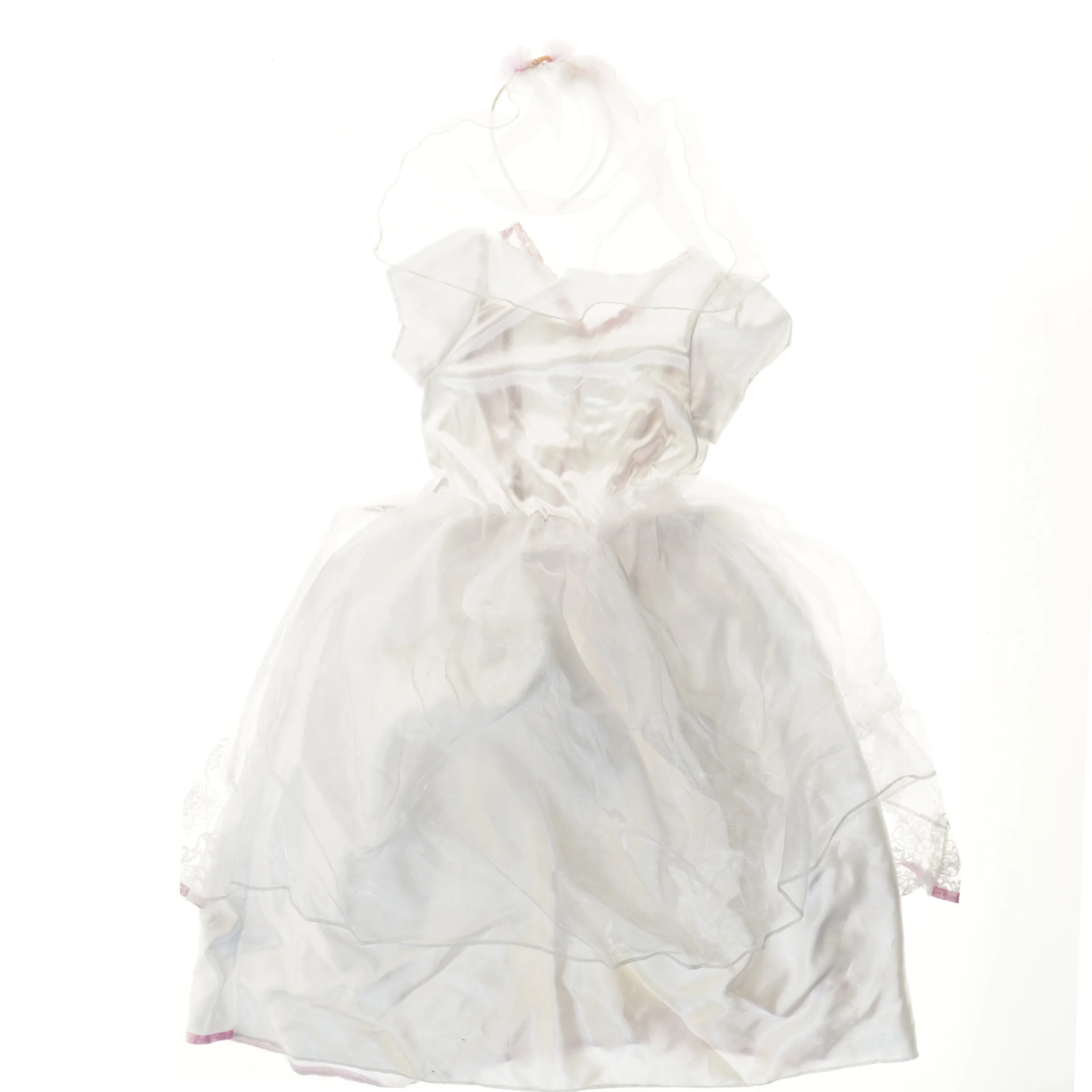 Prinsesse udklædningskjole (str.  bryst: 28 L: 85 cm)