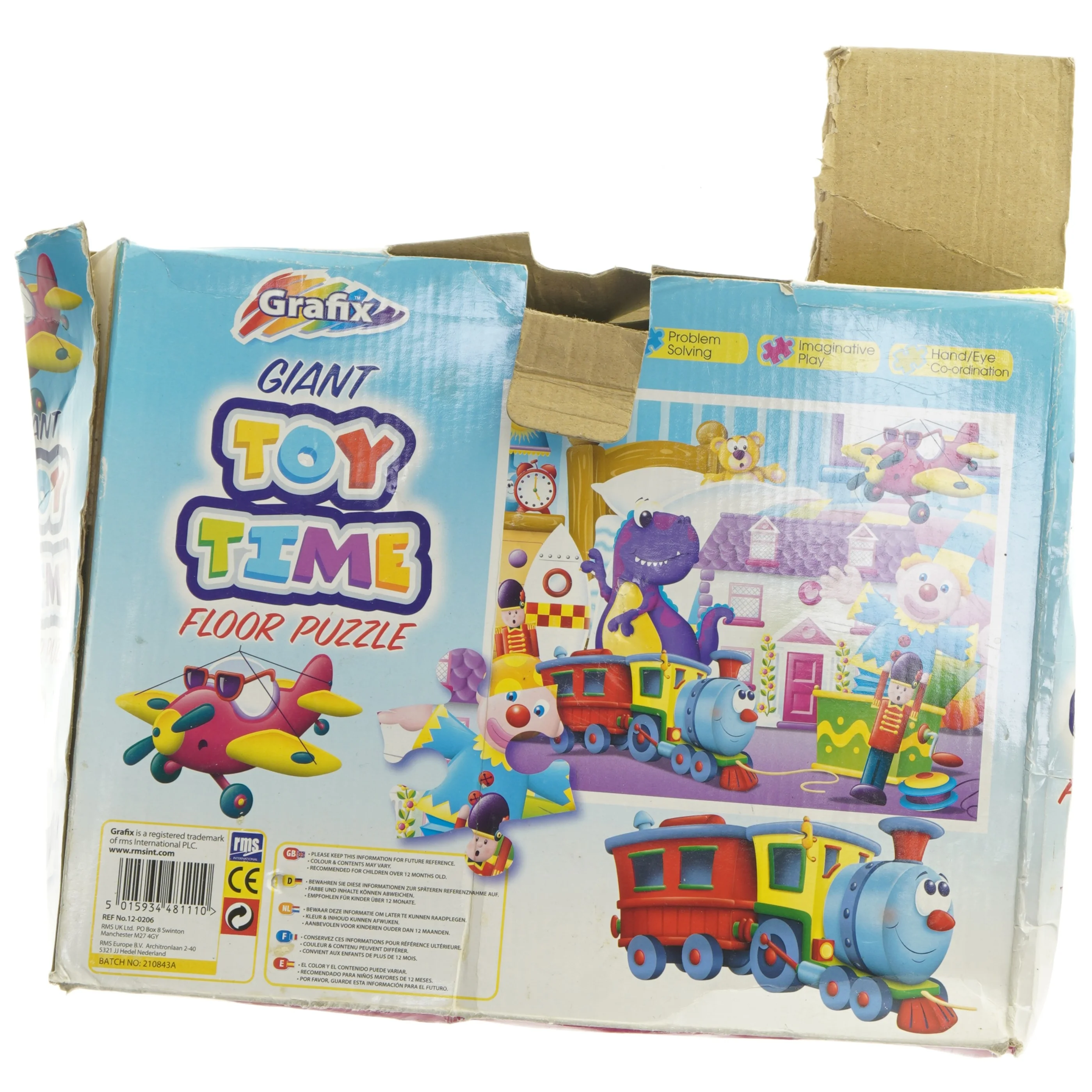 Grafix Toy Time gulvpuslespil fra Grafix