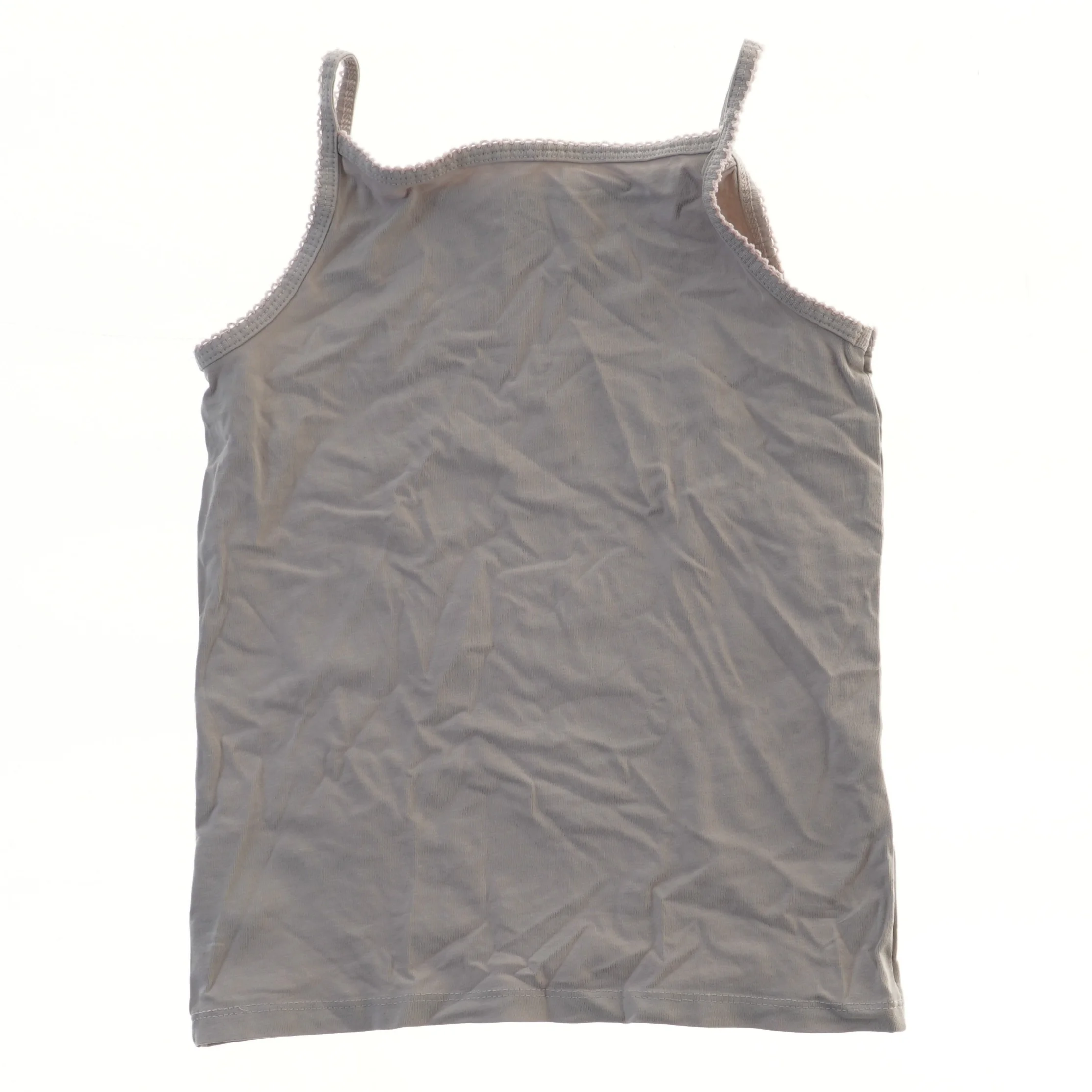 Grå top med blondekant fra H&M (str. 122)