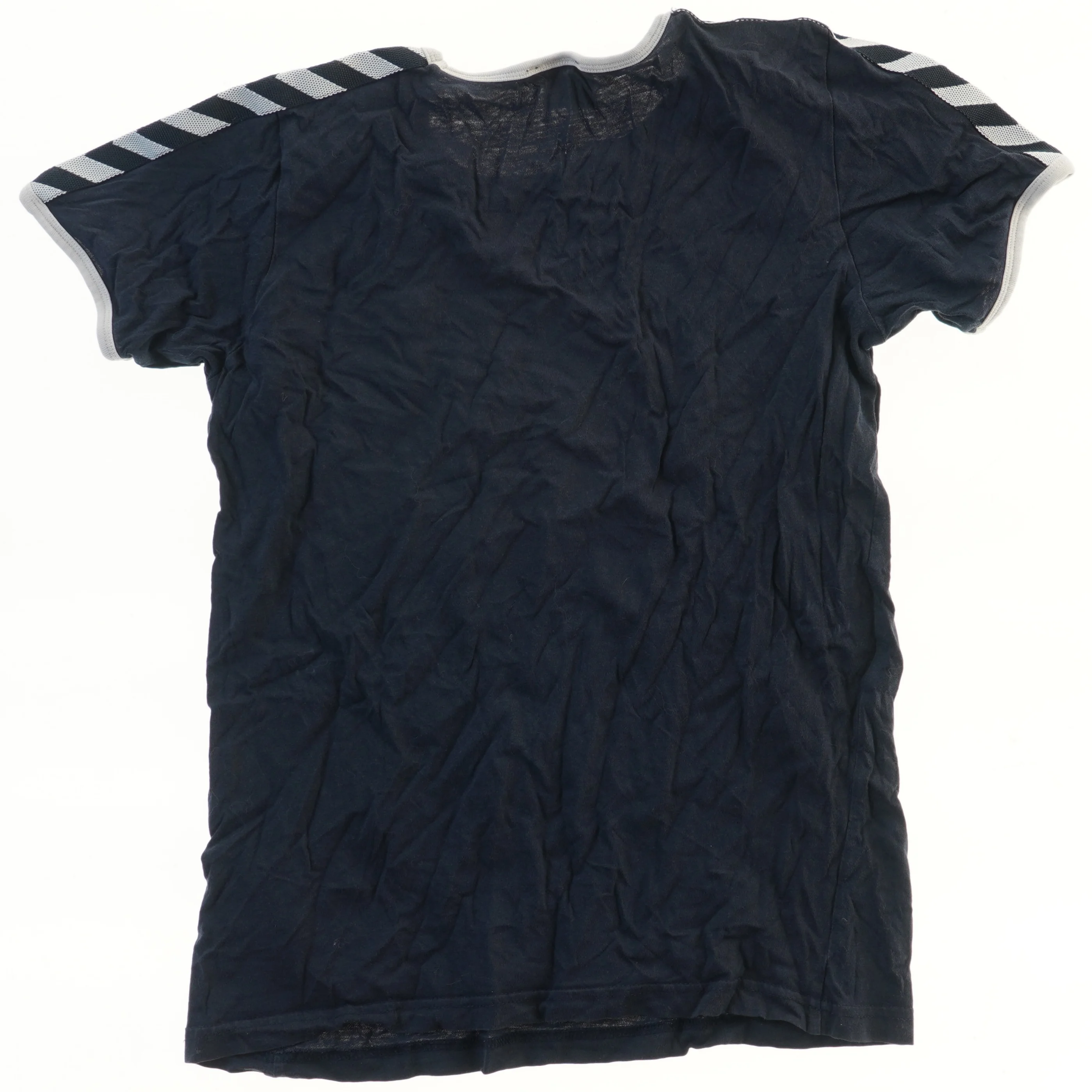 Kortærmet T-shirt med striber fra Hummel (str. 152)