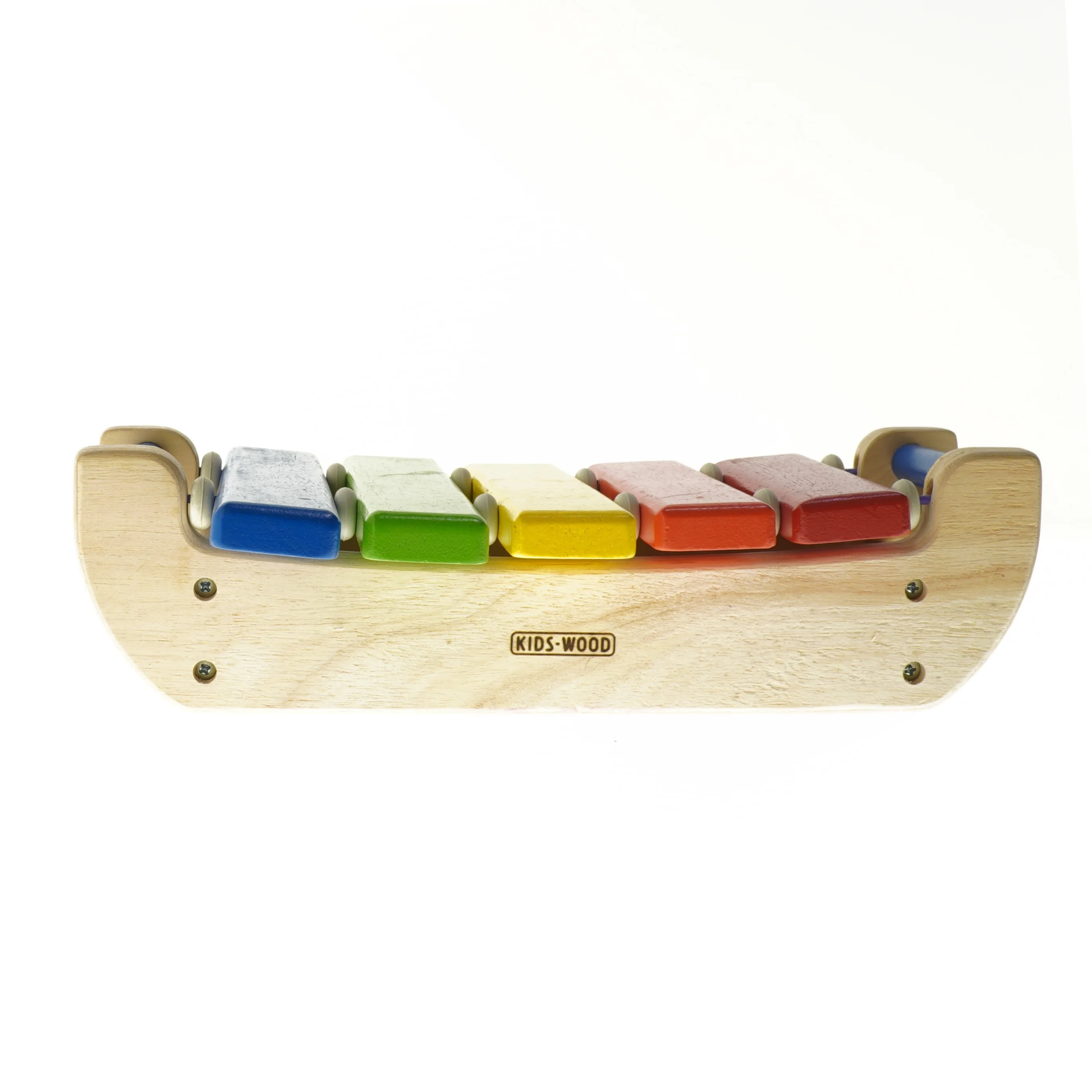 Træfarvet xylofon med farvede toner fra Kids-Wood (str. 33 cm)