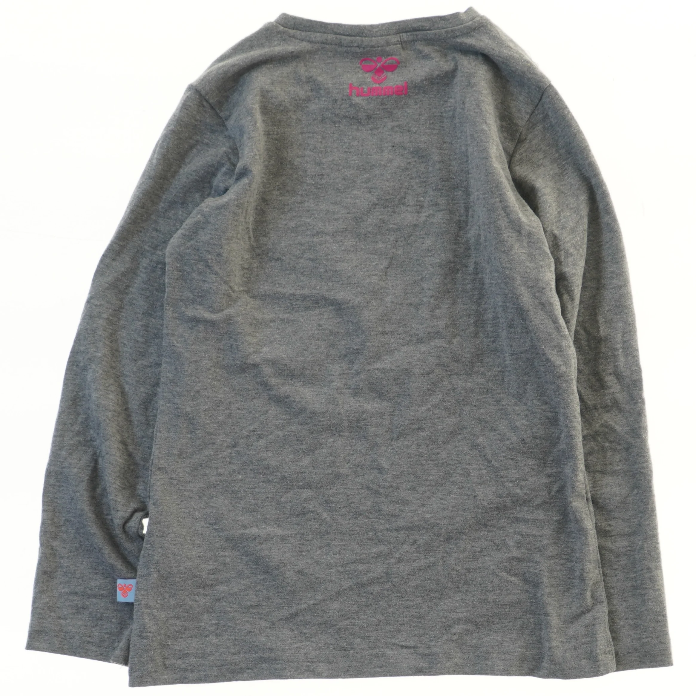 Langærmet T-shirt med tryk fra Hummel (str. 122)