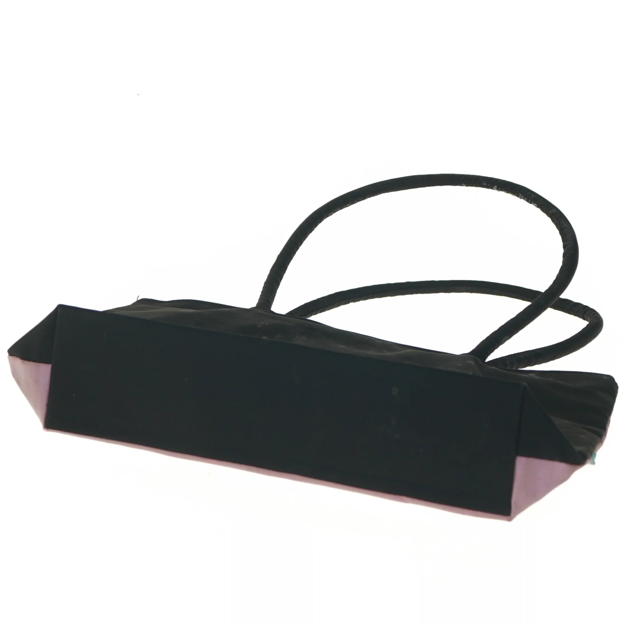 Broderet skuldertaske med sommerfugle (str. 18x31 cm)