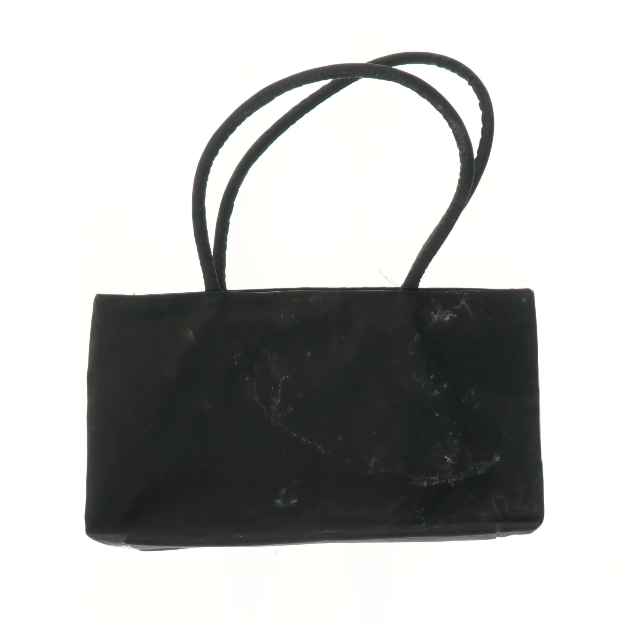 Broderet skuldertaske med sommerfugle (str. 18x31 cm)