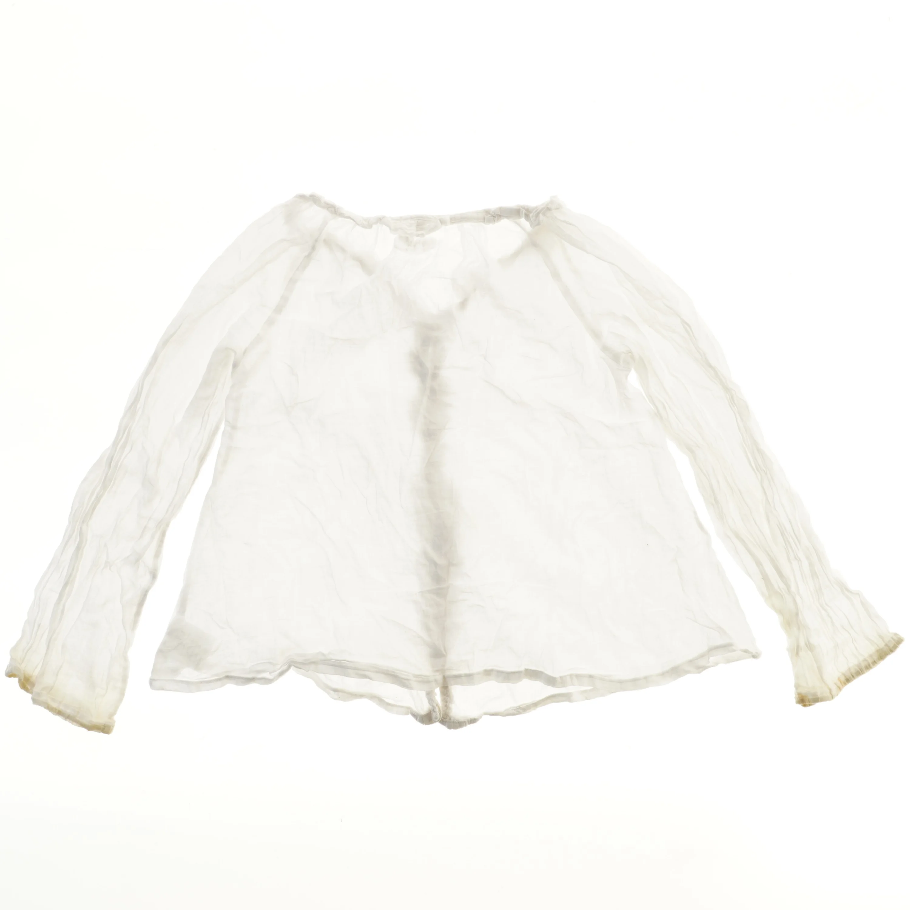 Hvid let cardigan fra Wheat (str. 128)