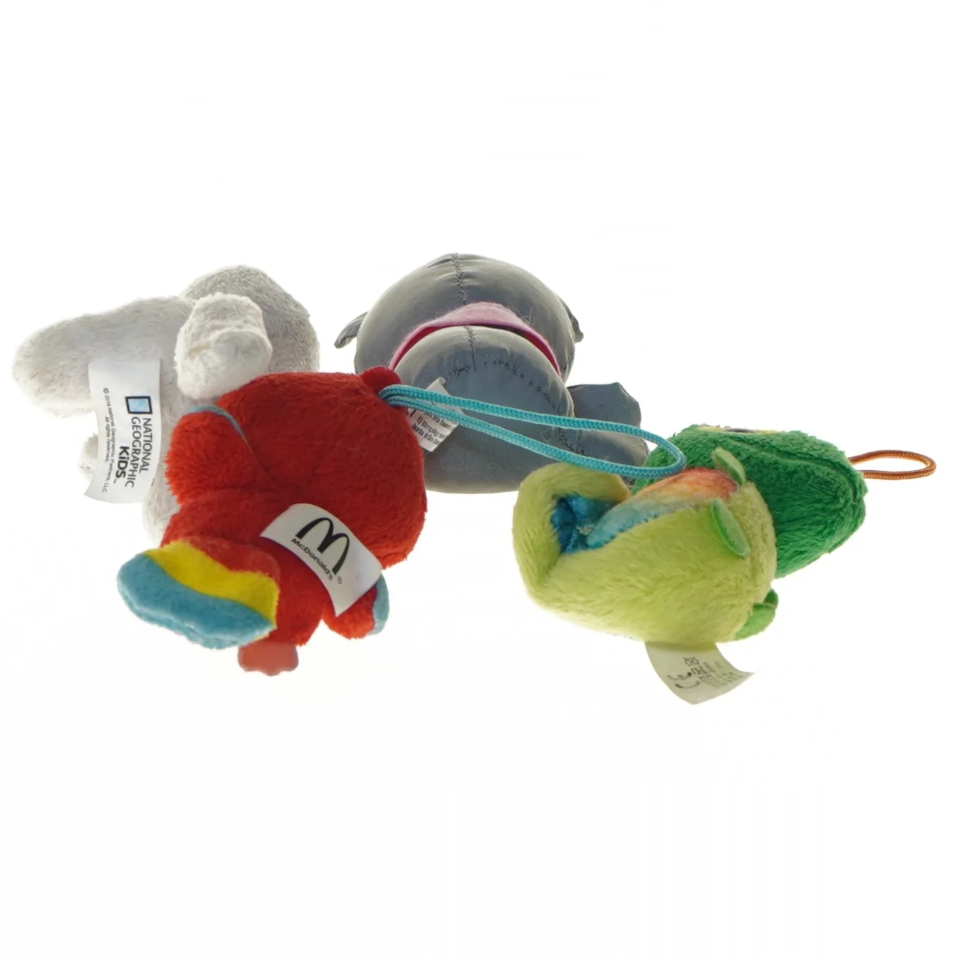 Sæt med små tøjdyr (str. 8 cm)