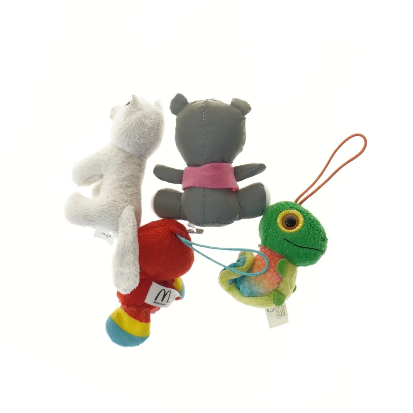 Sæt med små tøjdyr (str. 8 cm)