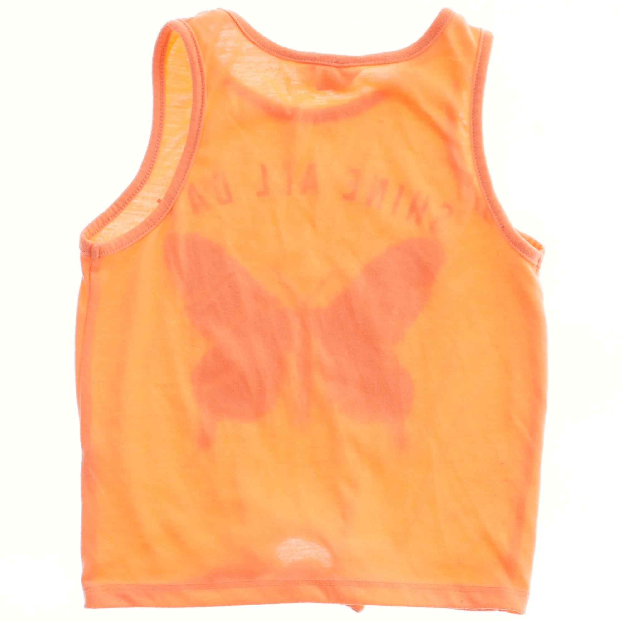 Orange tanktop med palietter fra Primark (str. 116)