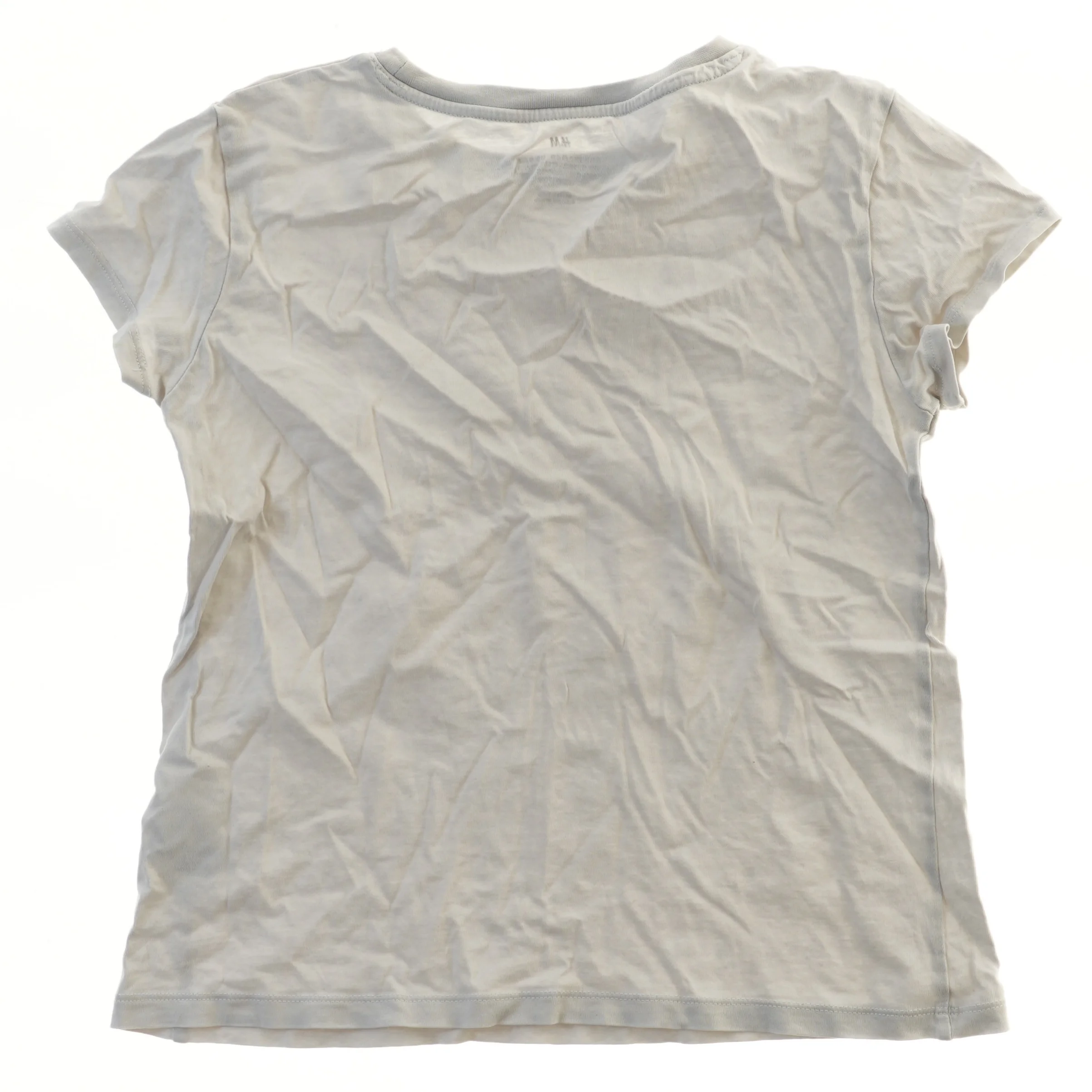 Hvid T-shirt fra H&M (str. 134)