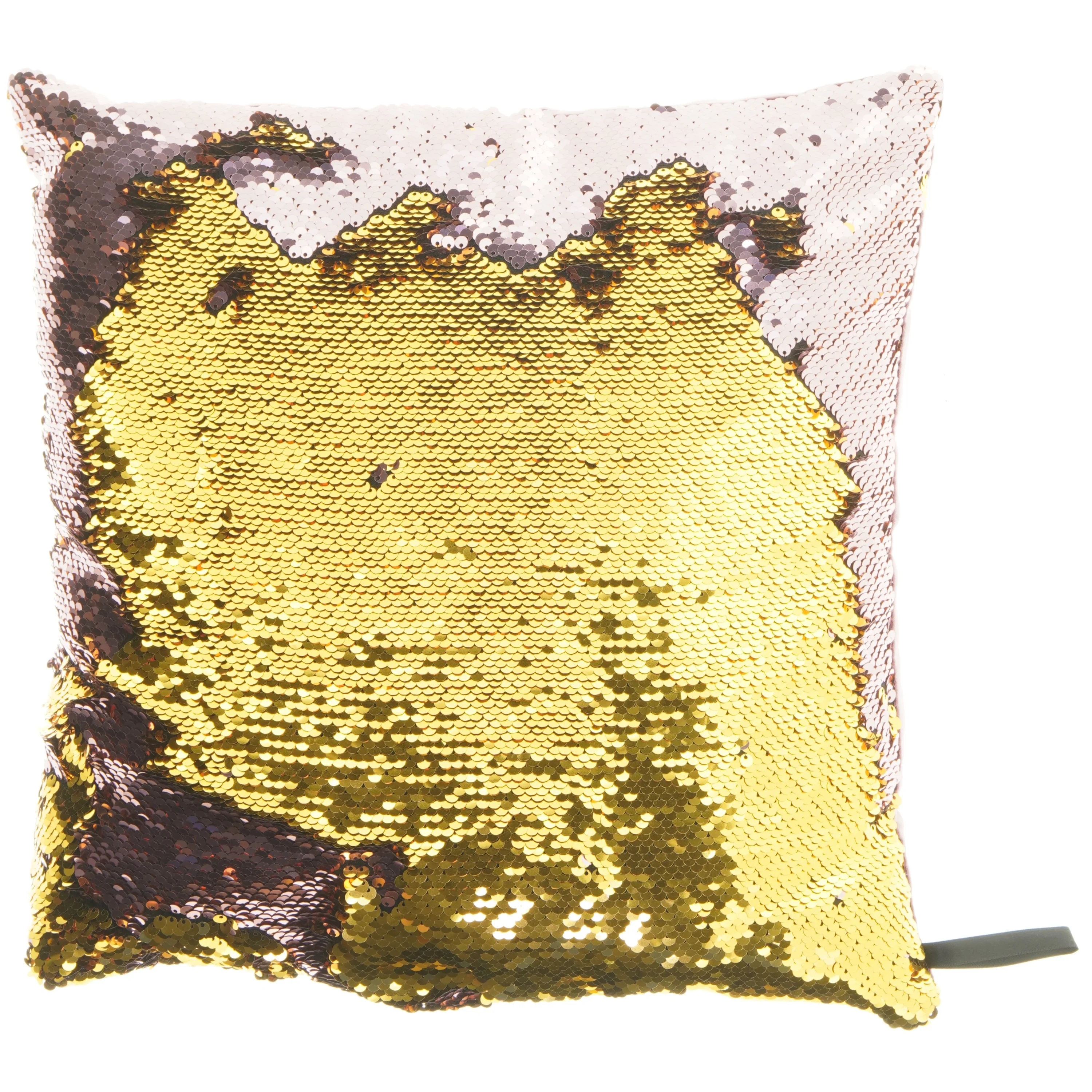 Pude med skinnende pallietter (str. 36x36 cm)