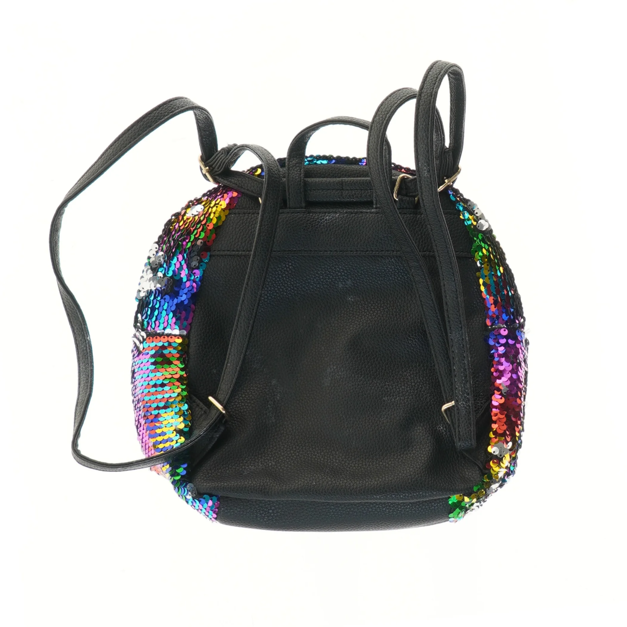 Farverig paillettaske med enhjørning (str. 24x10x23 cm)