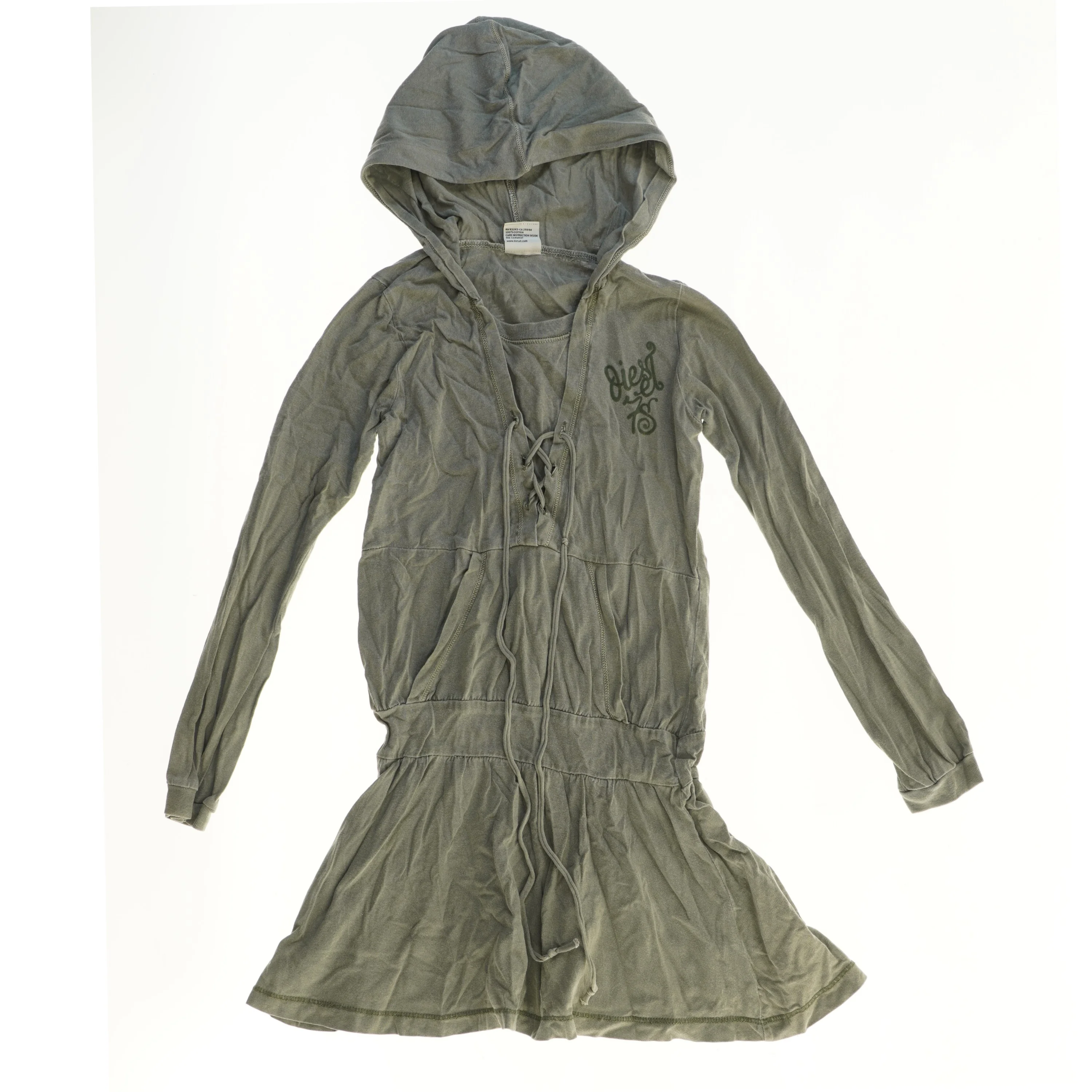 Langærmet hætte kjole fra Diesel (str. 122)