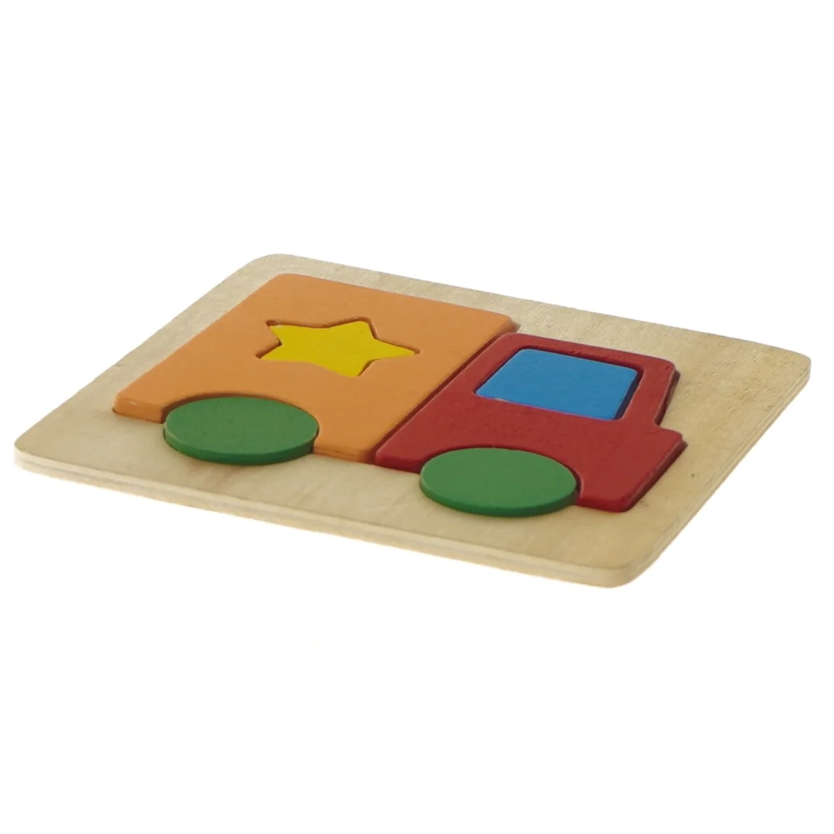 Træpuslespil bil (str. 15x15 cm)