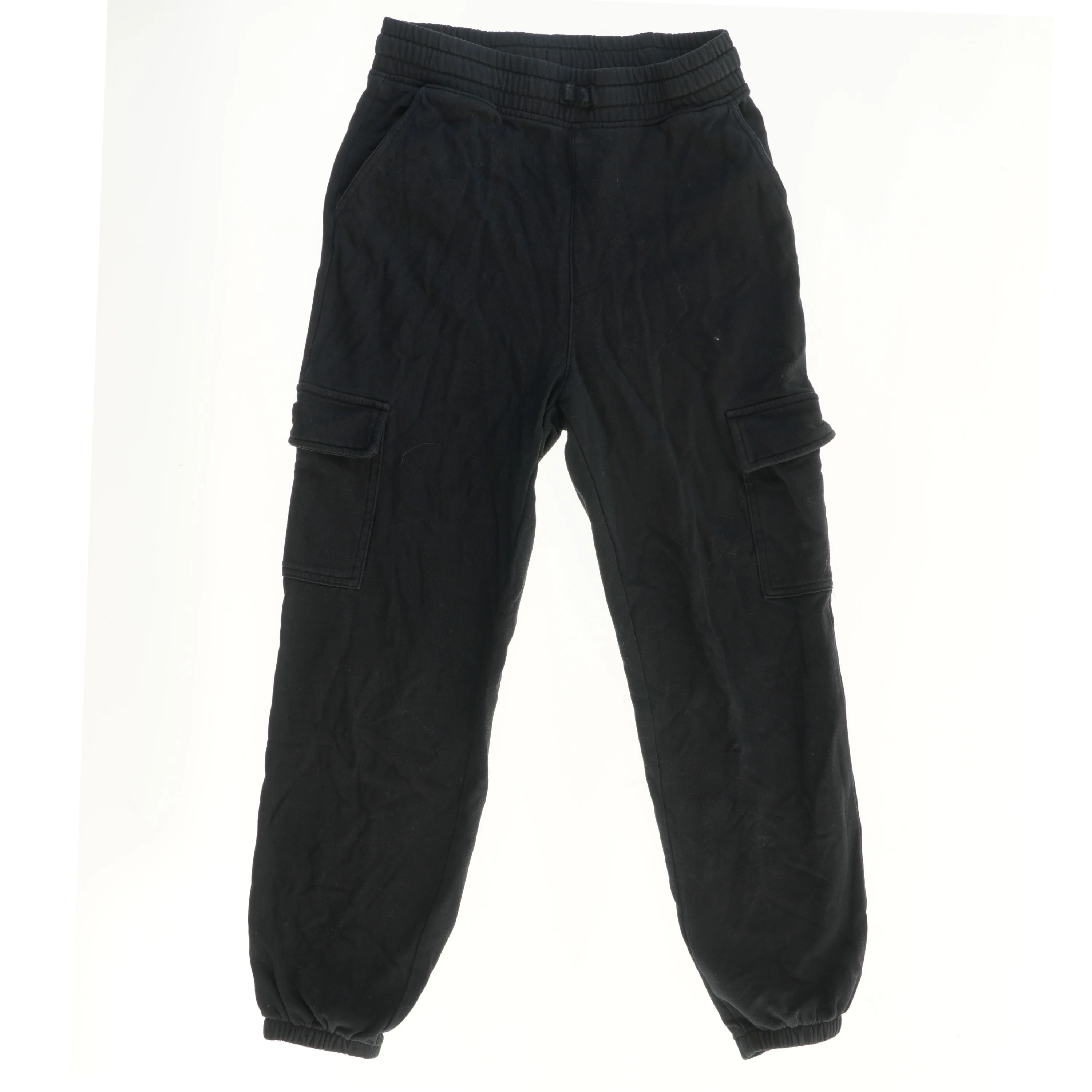 Sort cargo bukser med elastik fra H&M (str. 164)