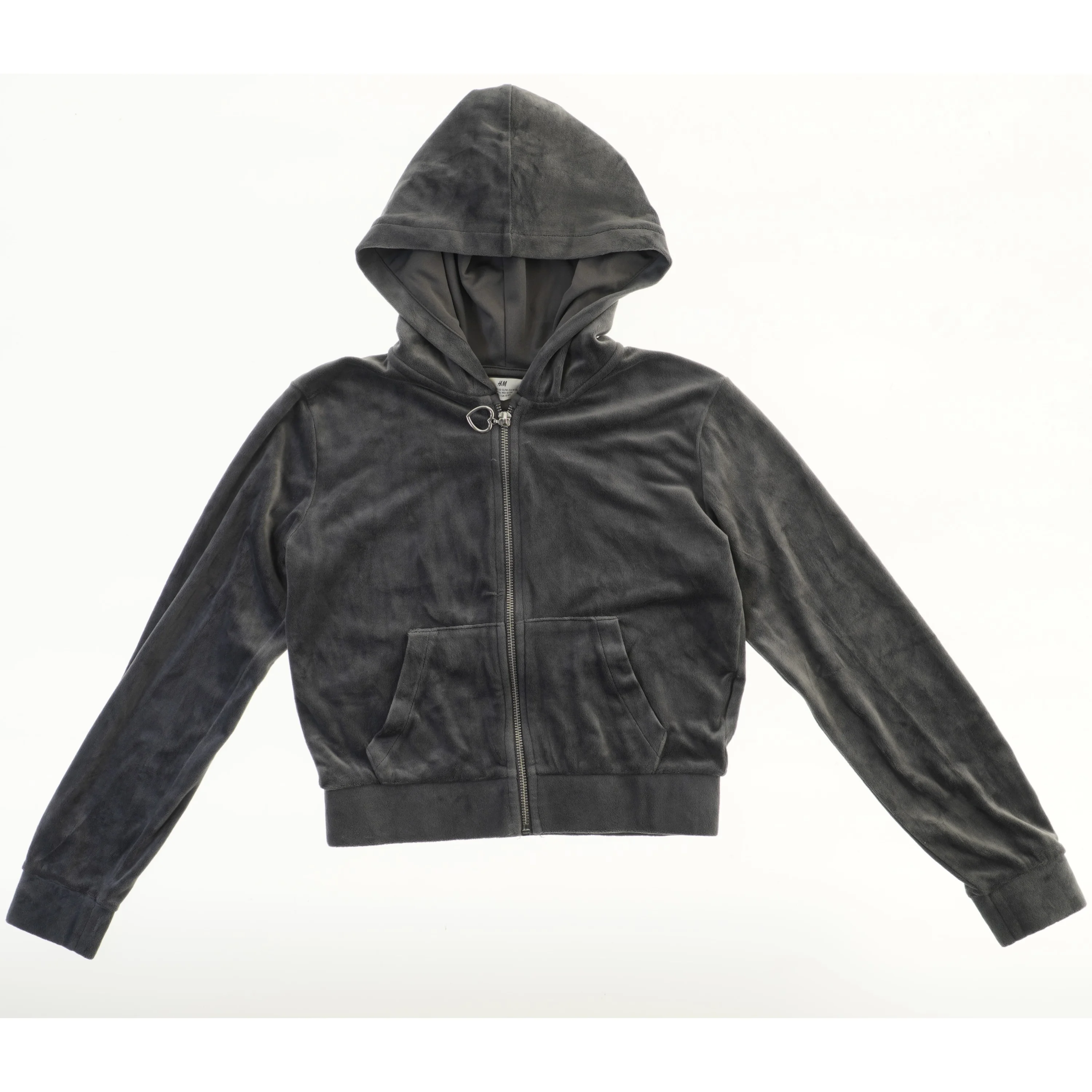 Hættetrøje med lynlås fra H&M (str. 146)