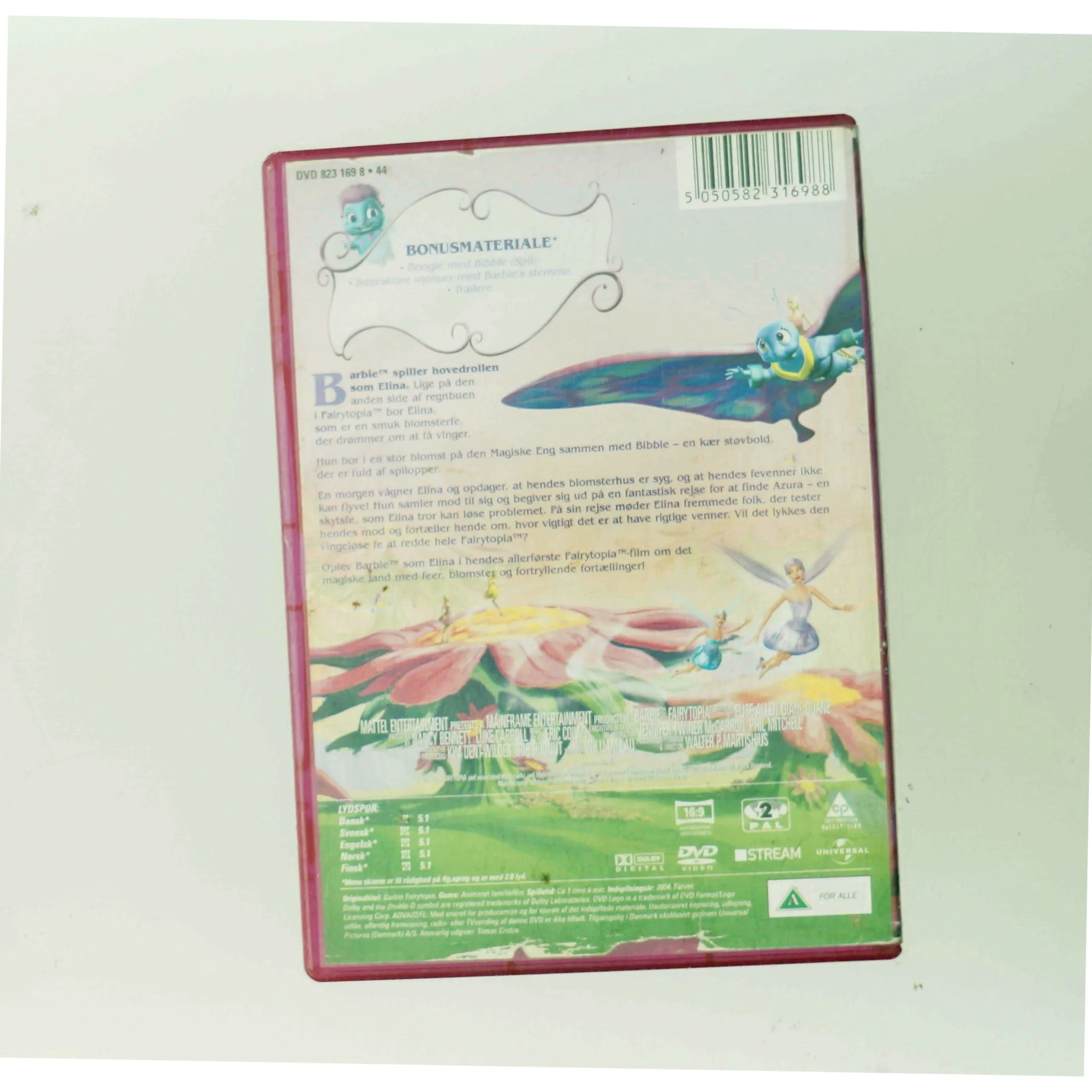 <div class="artist h2">
                    <a href="/artist/Barbie" title="Søg efter andre udgivelser med Barbie">Barbie</a>                </div>
                        Barbie Fairytopia (No. 5) DVD S-t med Ikke specificeret (DVD)