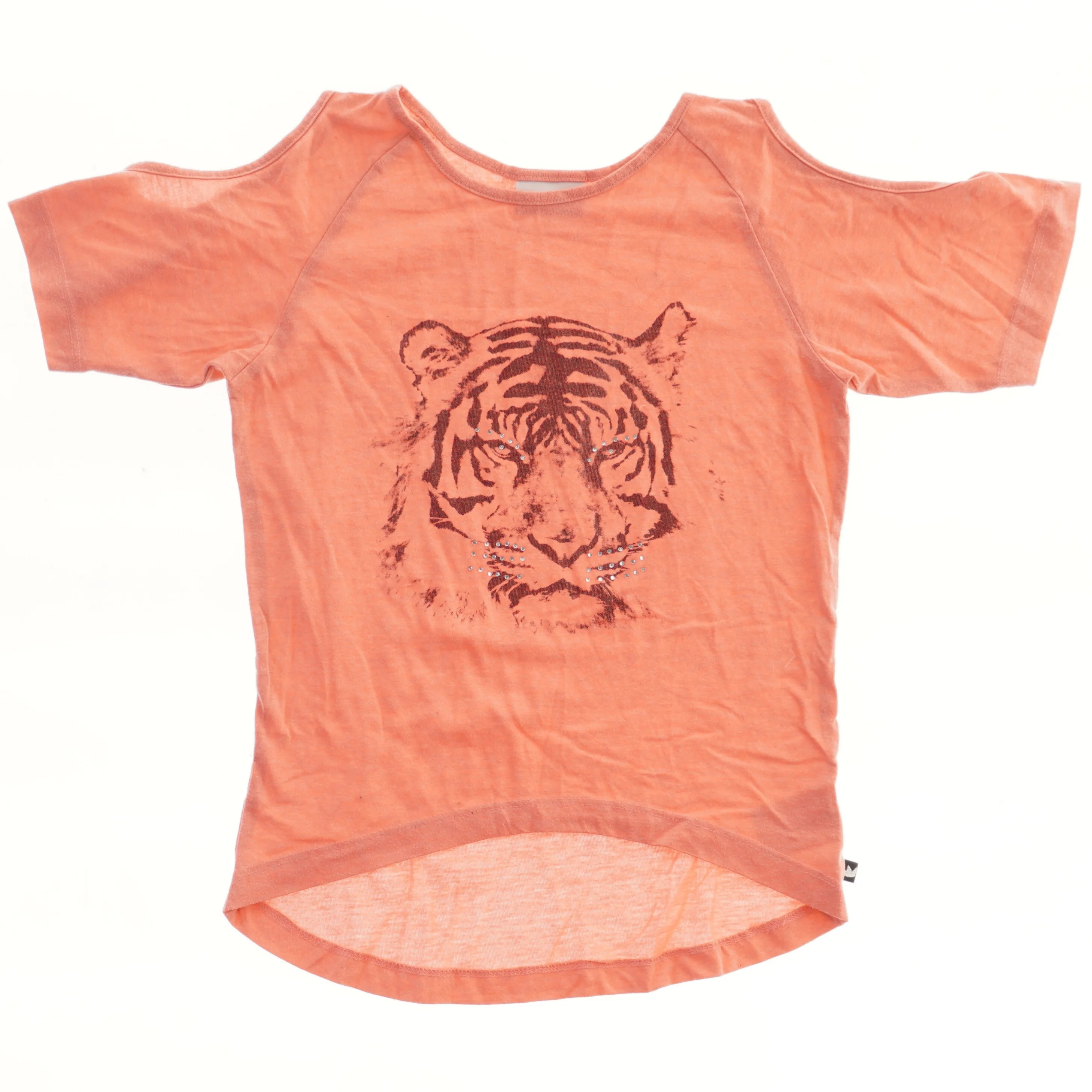 Orange T-shirt med tigerprint fra Royal Rebels (str. 122)
