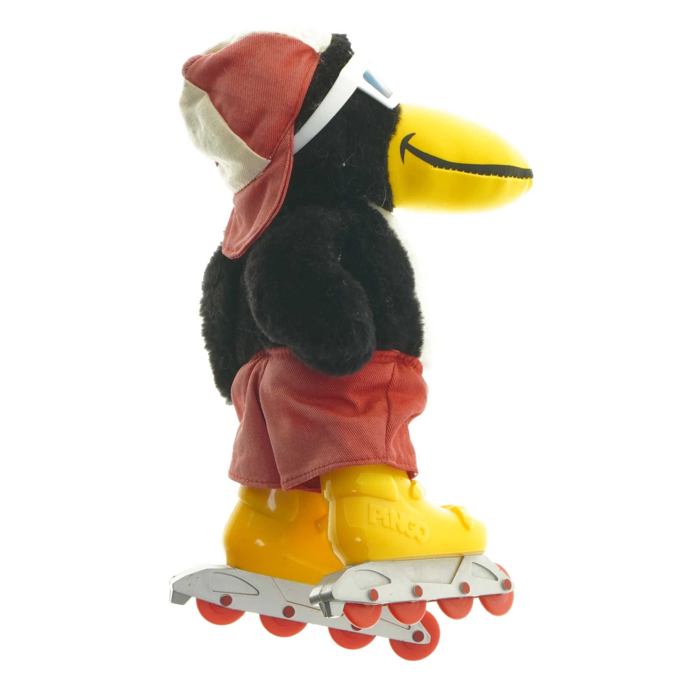 Pingvin tøjdyr med rulleskøjter fra Pingo (str. 26 cm)