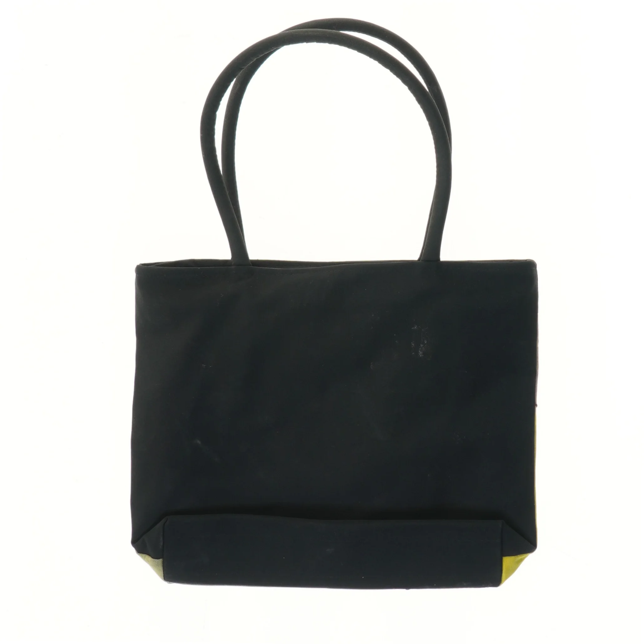 Tote taske med blomsterapplikationer (str. 27x22,5 cm)