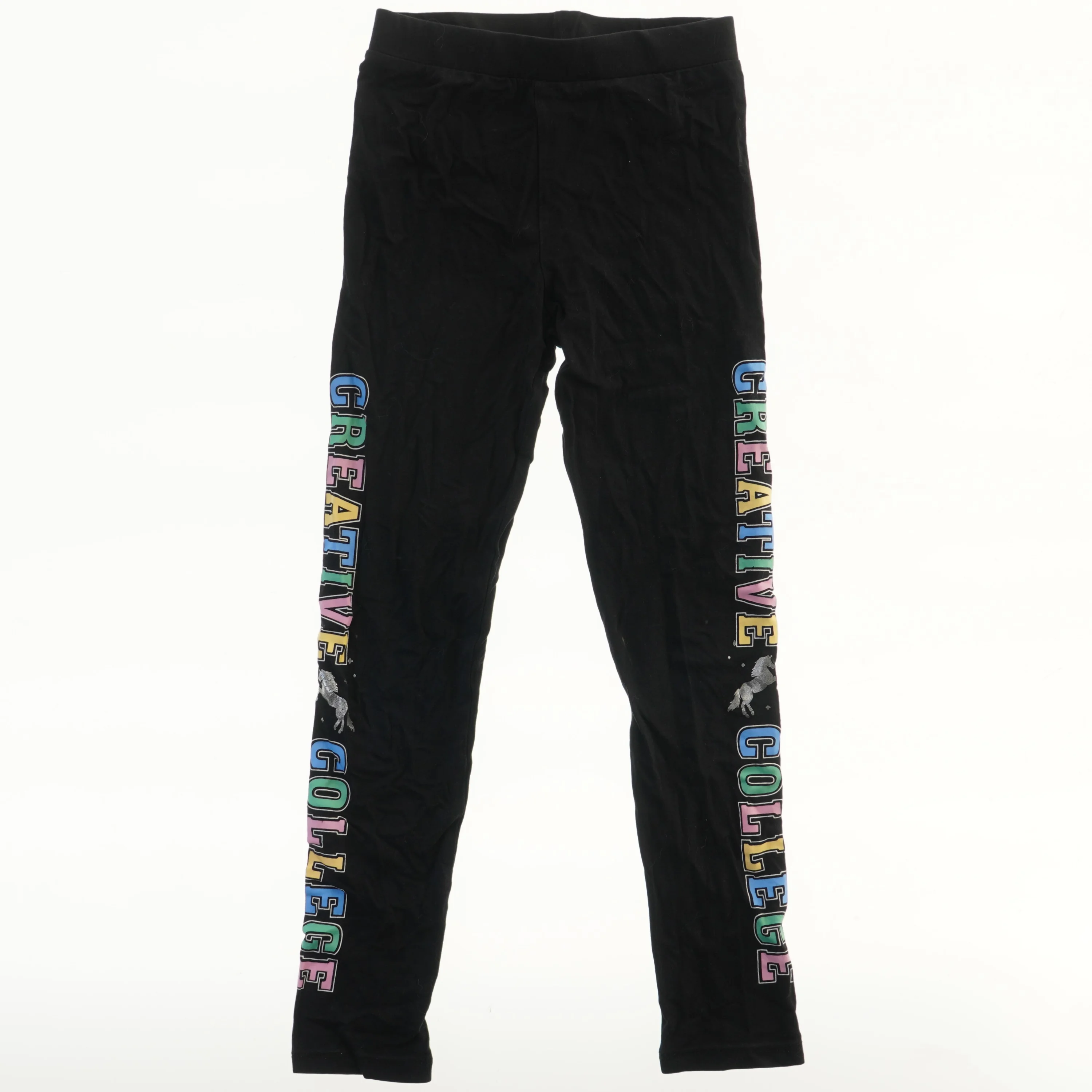 Sort leggings med tekst fra H&M (str. 140)