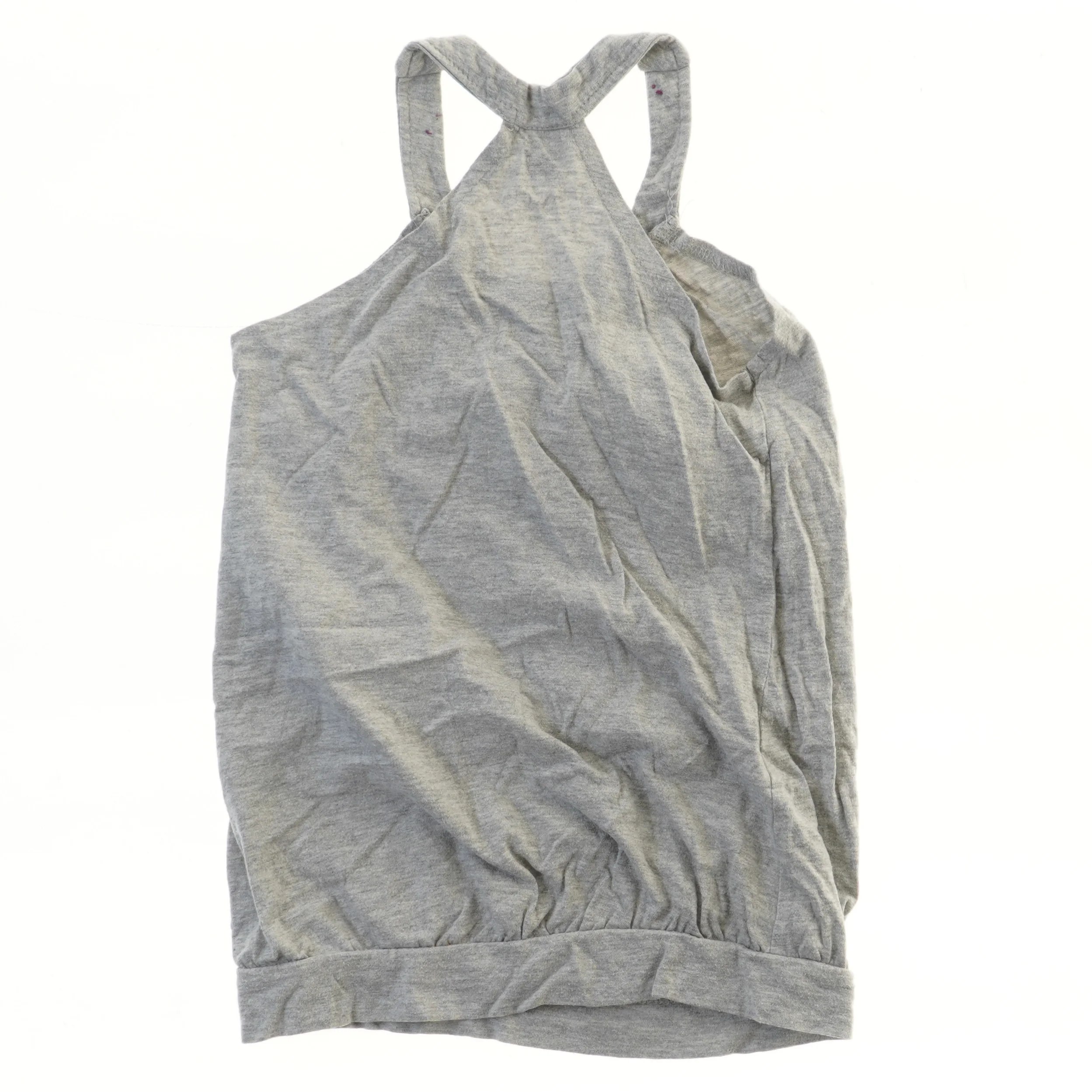 Grå top med sommerfugleprint (str. 122)