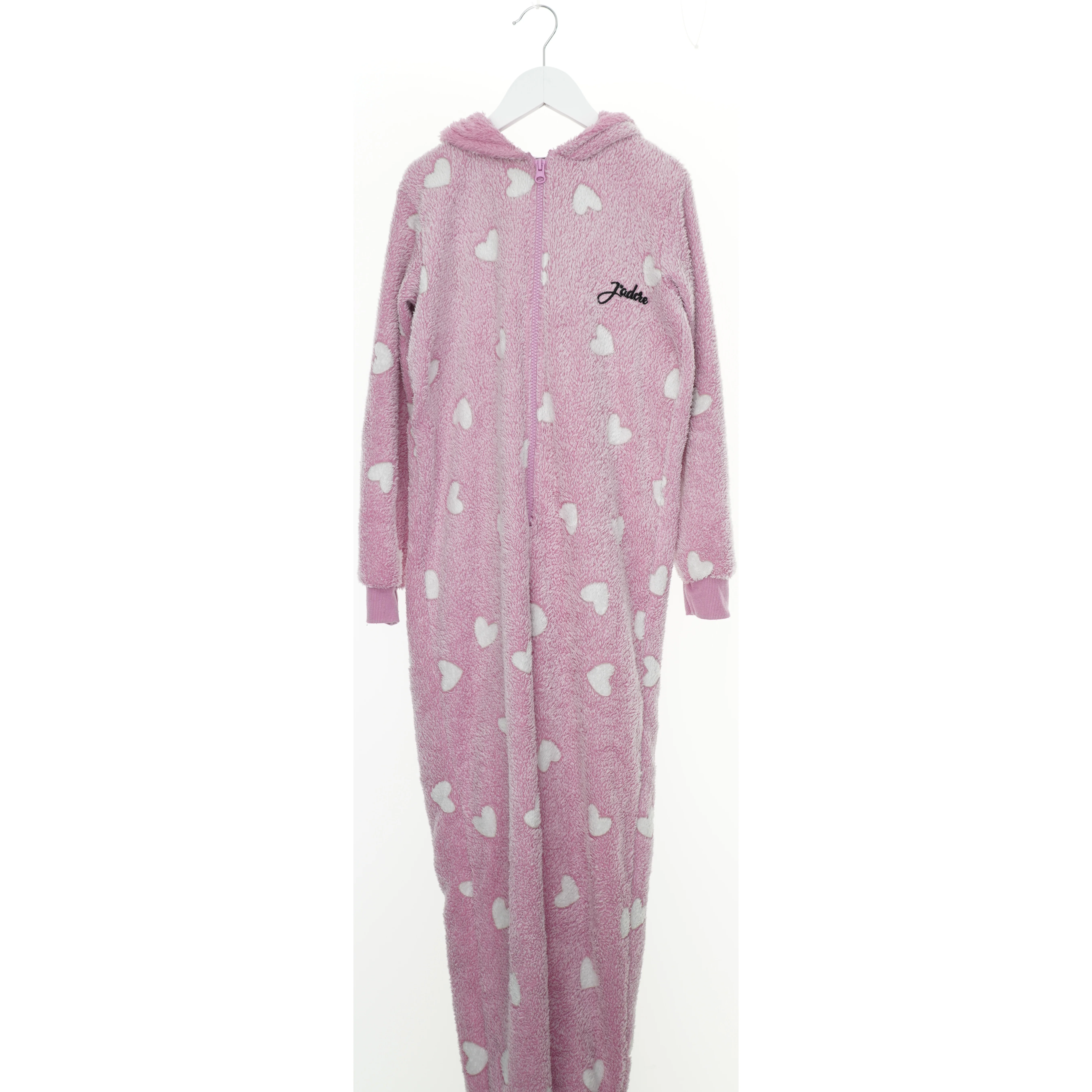 Rosa heldragt med hjerter fra VRS (str. 134)