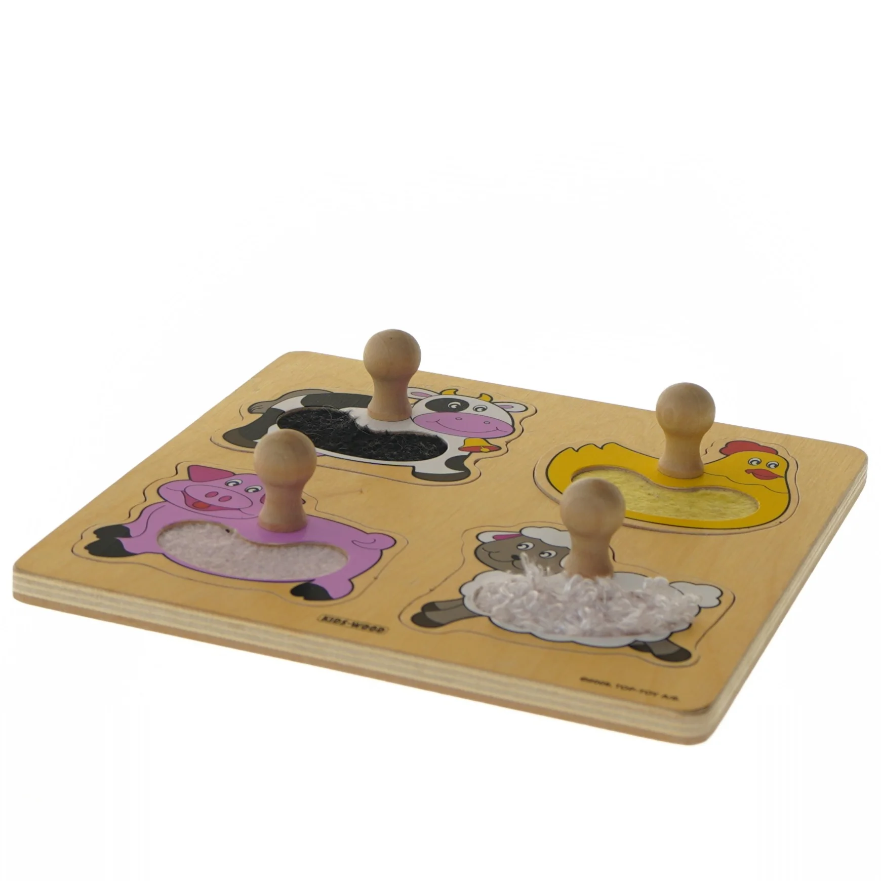 Bondegård dyr puslespil (str. 20,5x20,5 cm)