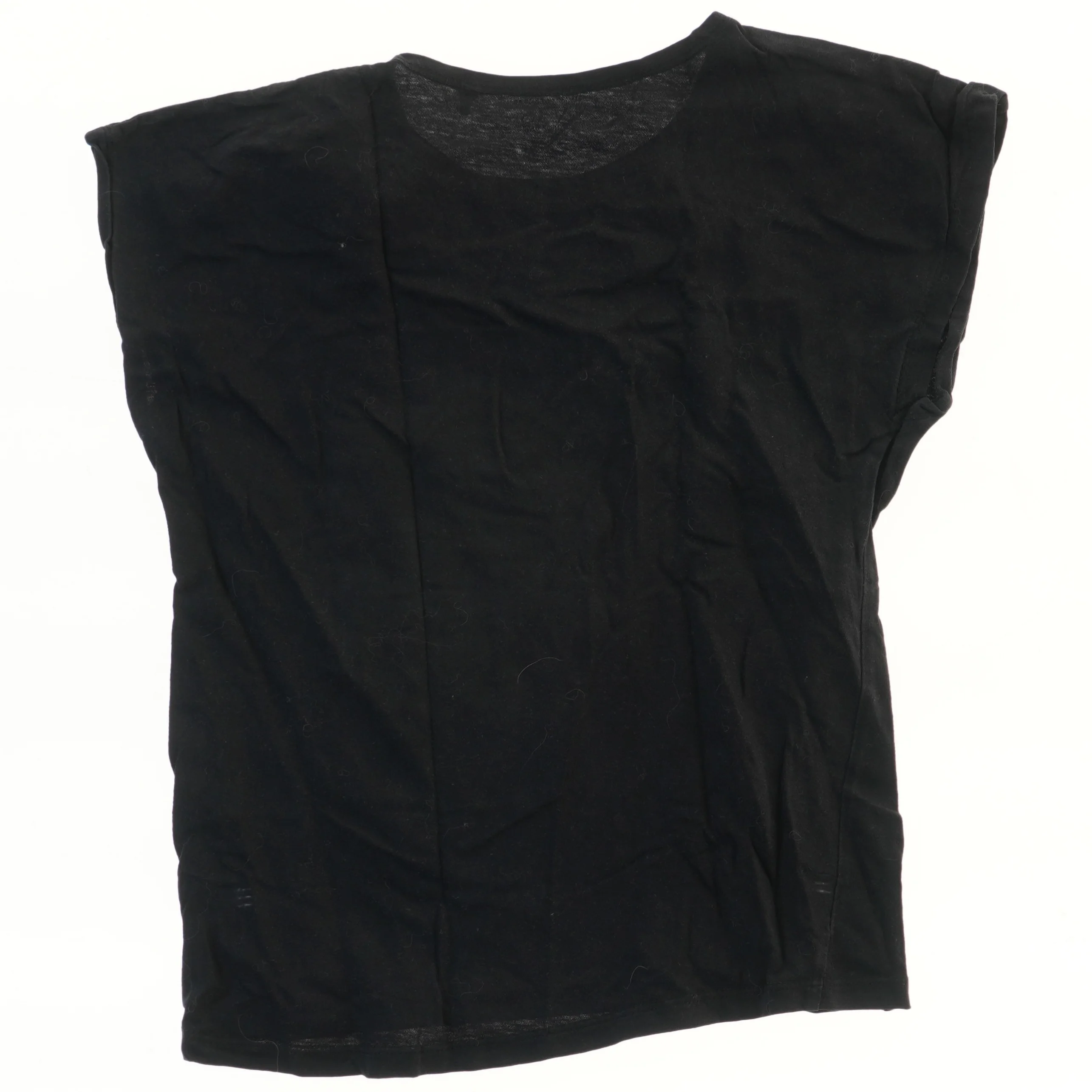 Sort t-shirt med print fra VRS (str. 134)