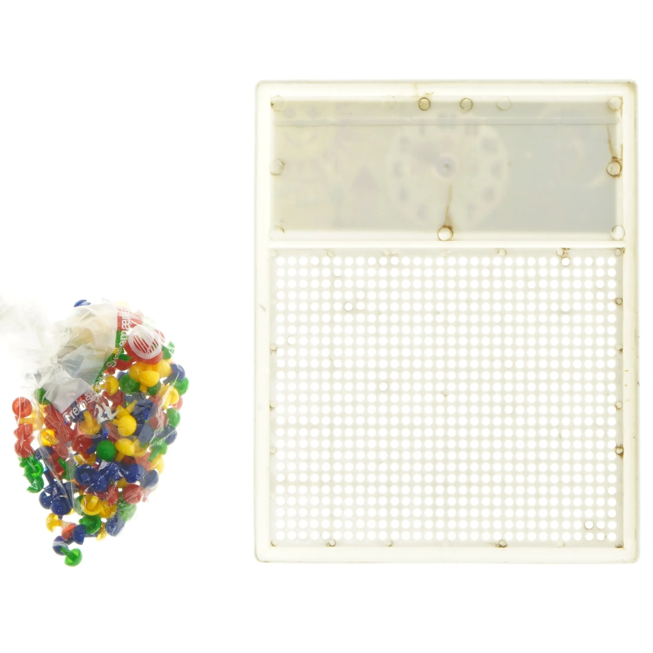 Perleplade med urmotiv (str. 21x17 cm)