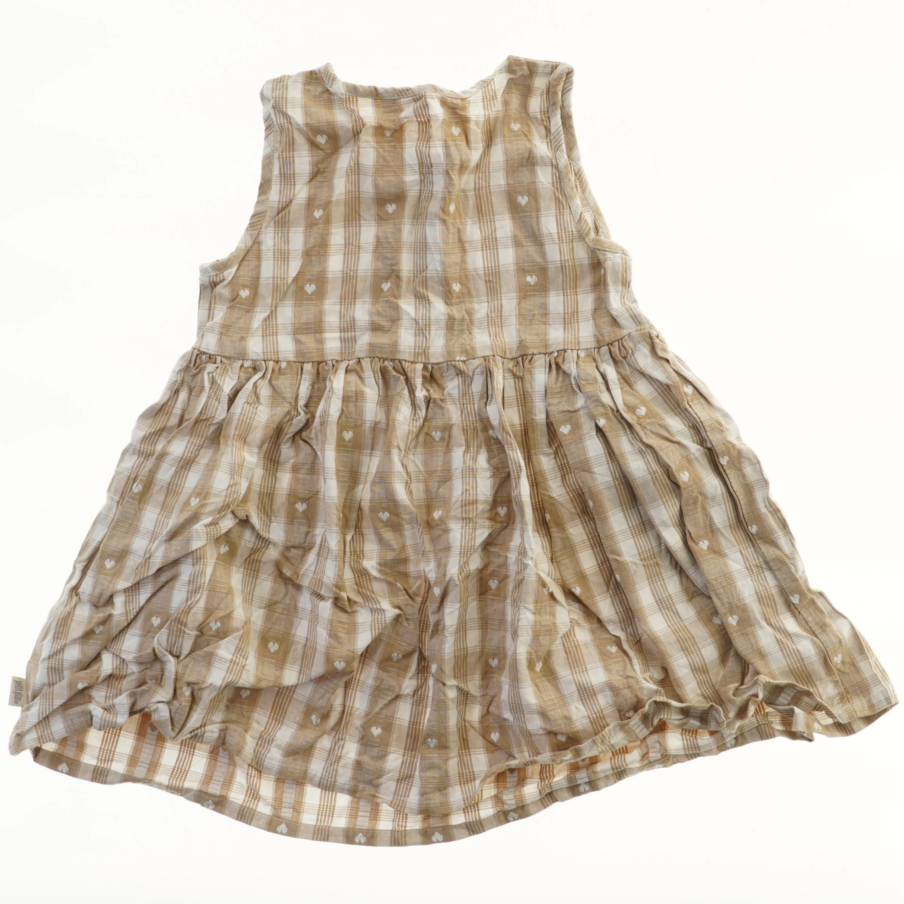 Lysebrun ternet kjole fra Petit Piao (str. 104)