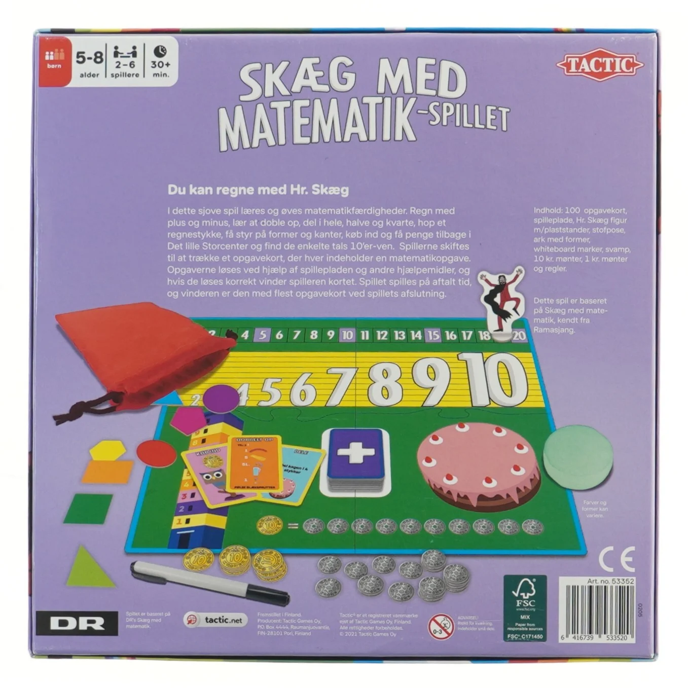 Skæg med matematik - brætspil fra Tactic
