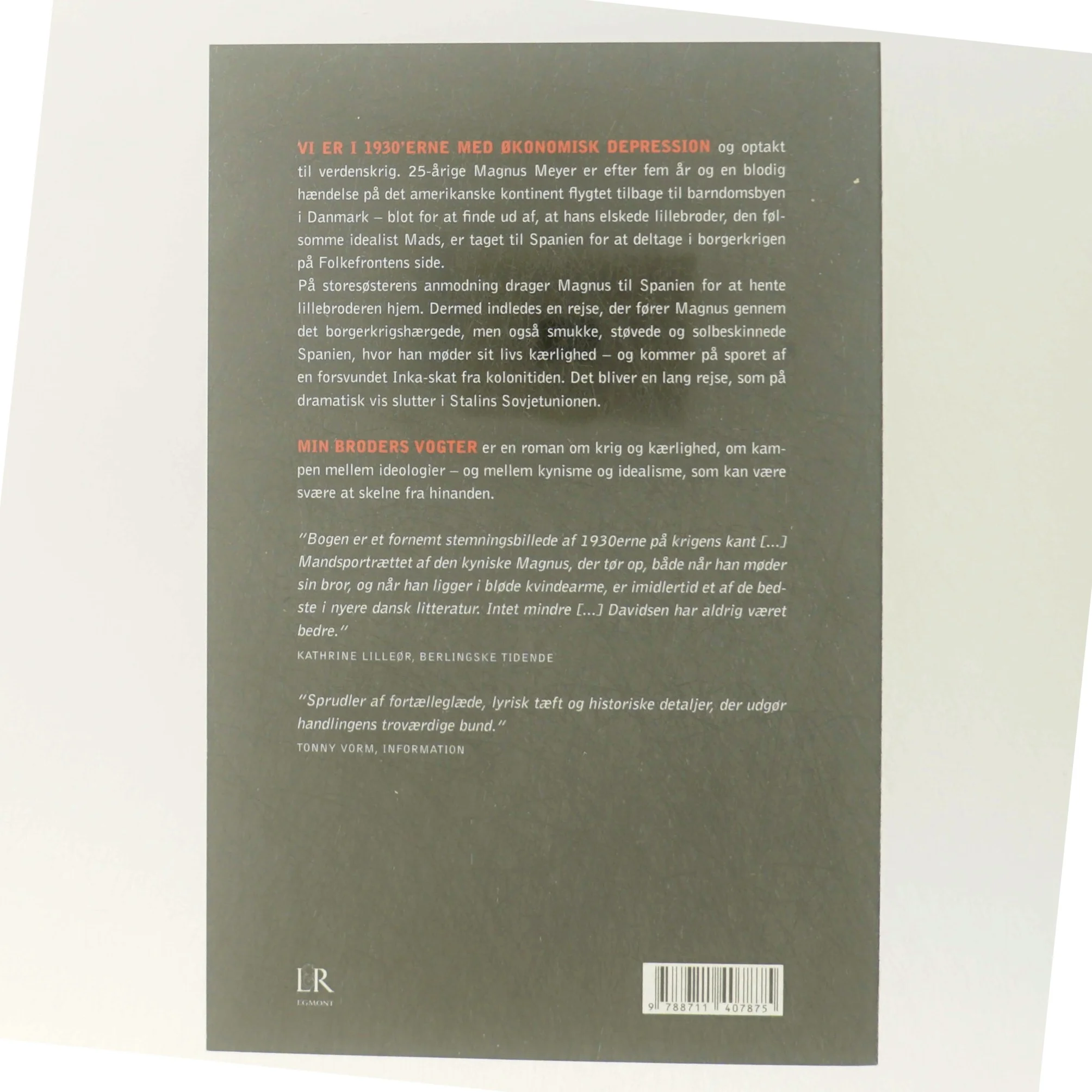 Min brødres vogter af Leif Davidsen fra Forlaget Lindhardt og Ringhof