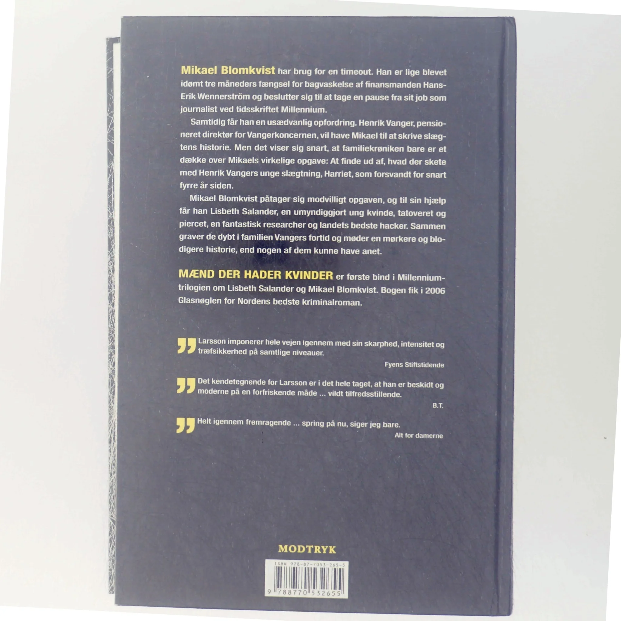 Mænd der hader kvinder bog fra Modtryk