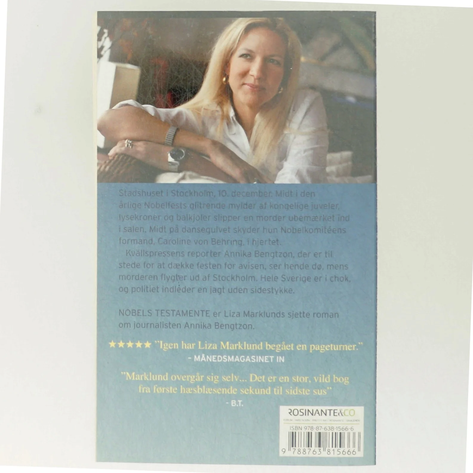 Nobel's Testamente af Liza Marklund fra Rosinante & Co