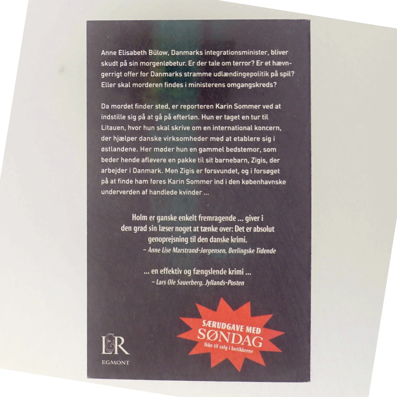 Kriminalroman - 'Nedtælling til mord' af Gretelise Holm fra Lindhardt og Ringhof