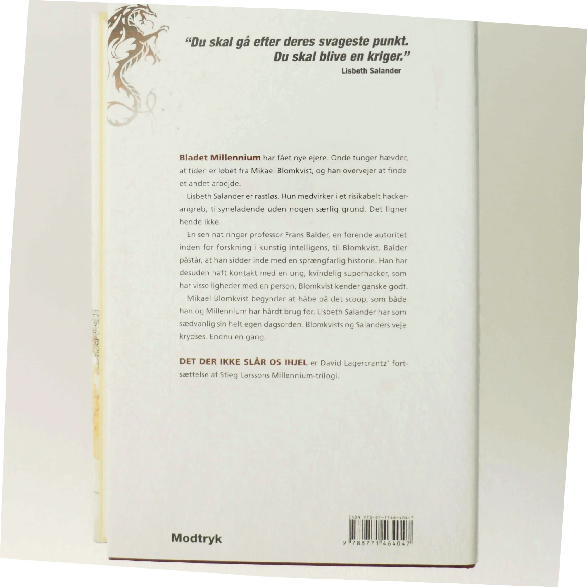 Det der ikke slår os ihjel bog fra Modtryk